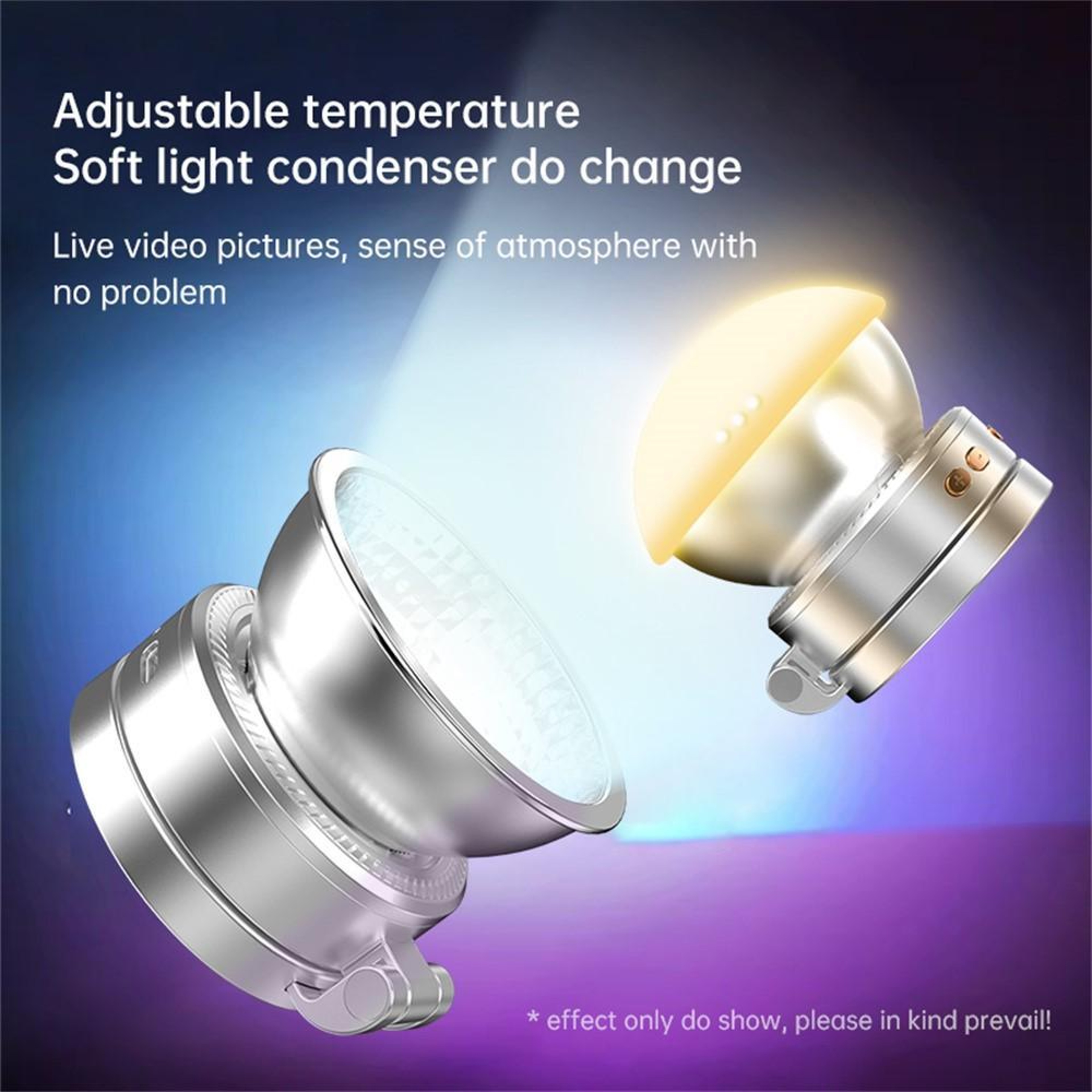 Magnetic Selfie Light Rotating LED Ring Light with Color Modes for Phone Photography – view 3