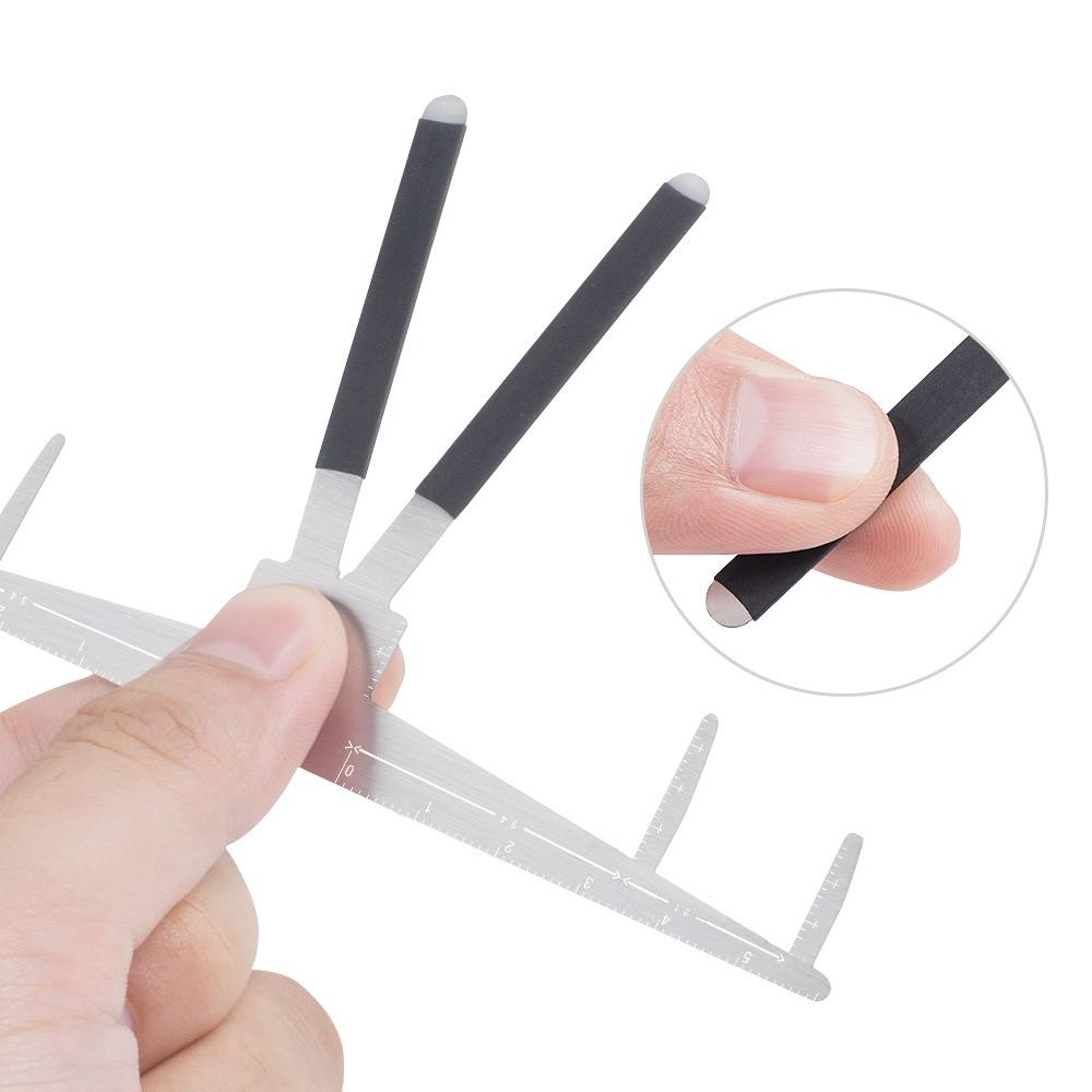 Precision Eyebrow Ruler Stainless Steel Eyebrow Mapping Tool for Symmetrical Microblading and Brow Shaping – view 5