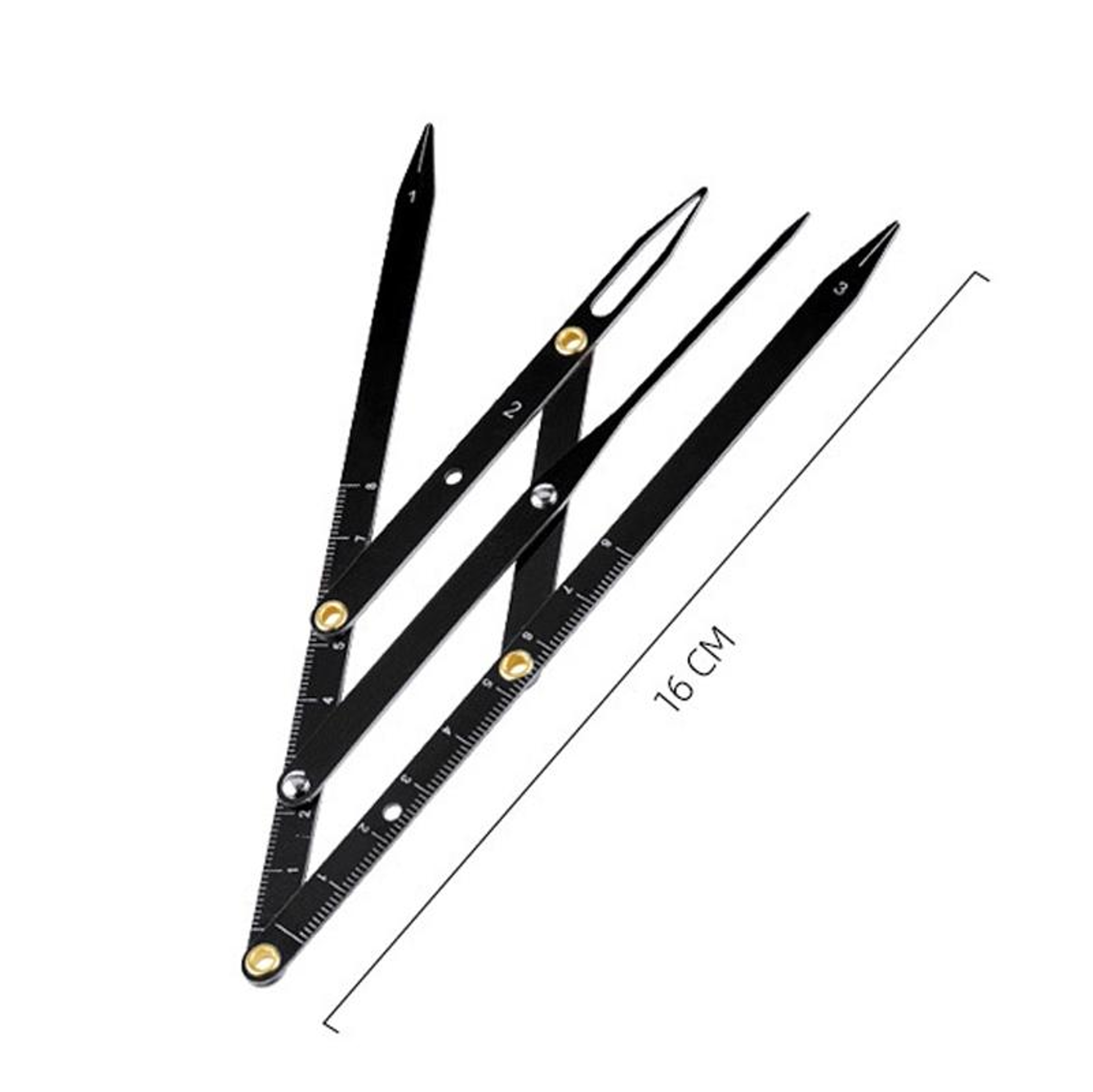 Professional Eyebrow Ruler Three Point Brow Mapping Tool for Precise Symmetrical Shaping – view 3