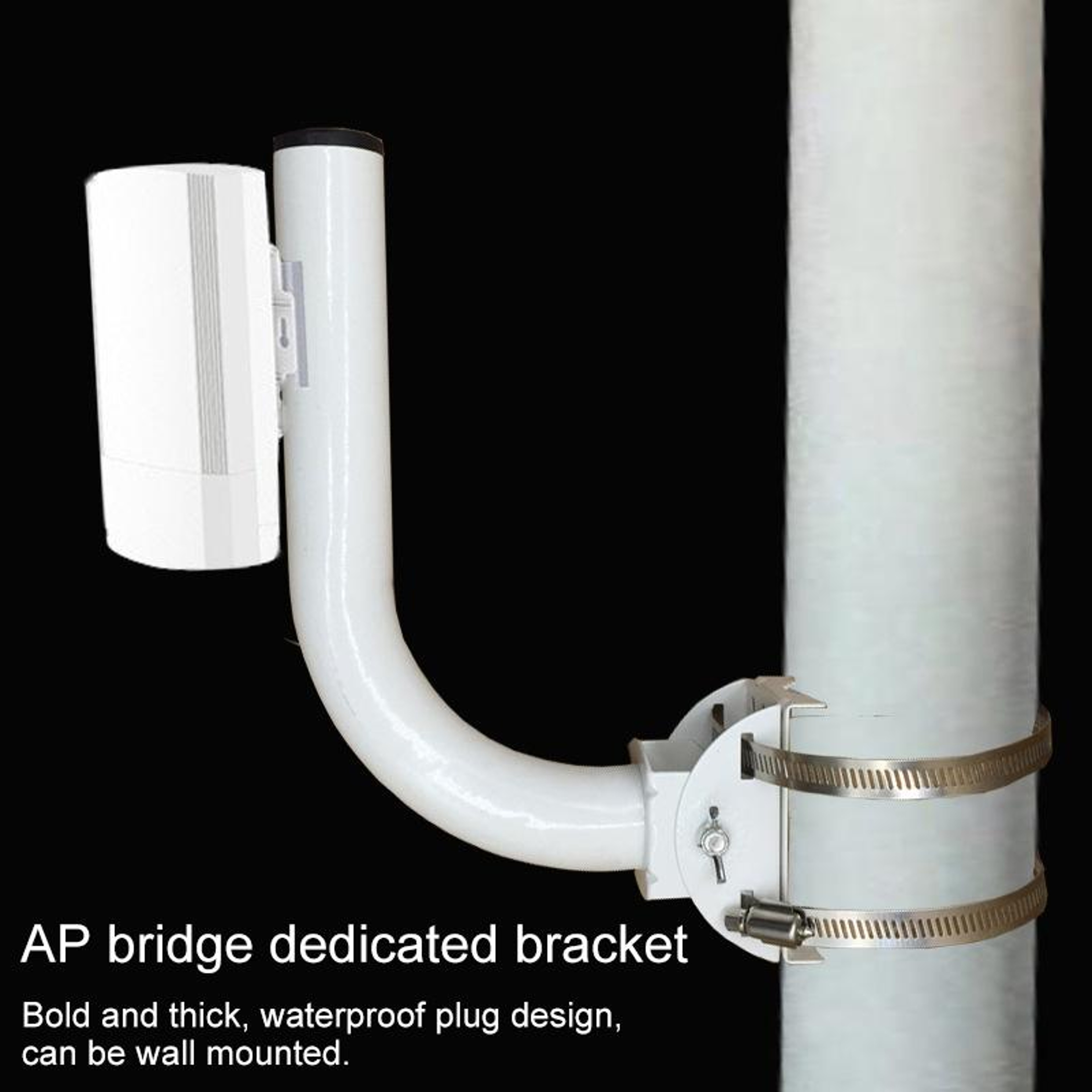 Outdoor Wireless Bridge Mount Adjustable Directional Antenna Bracket for AP Monitoring Systems – view 5