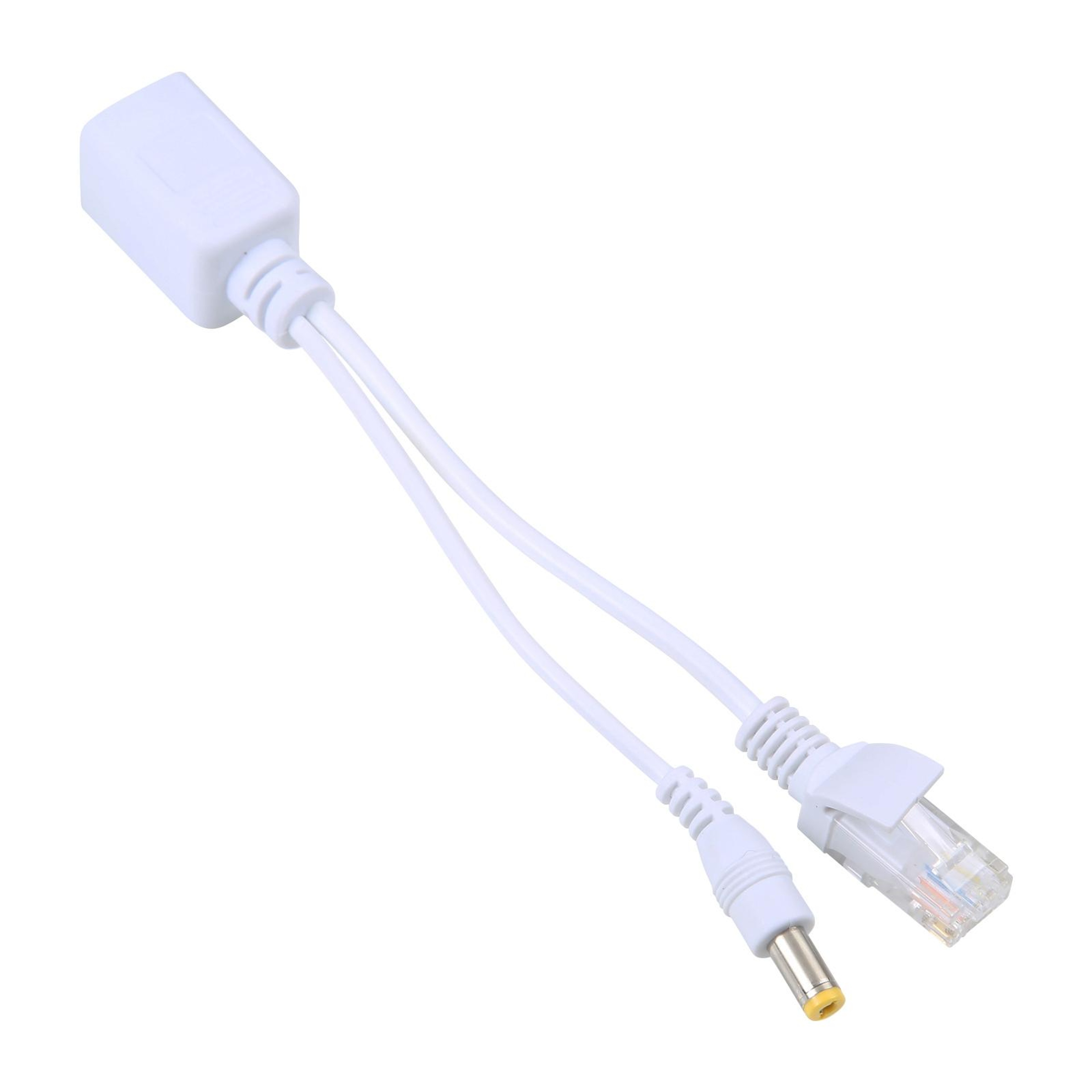 RJ45 PoE Injector Splitter Cable Set With DC Jack For IP Cameras And Routers 5