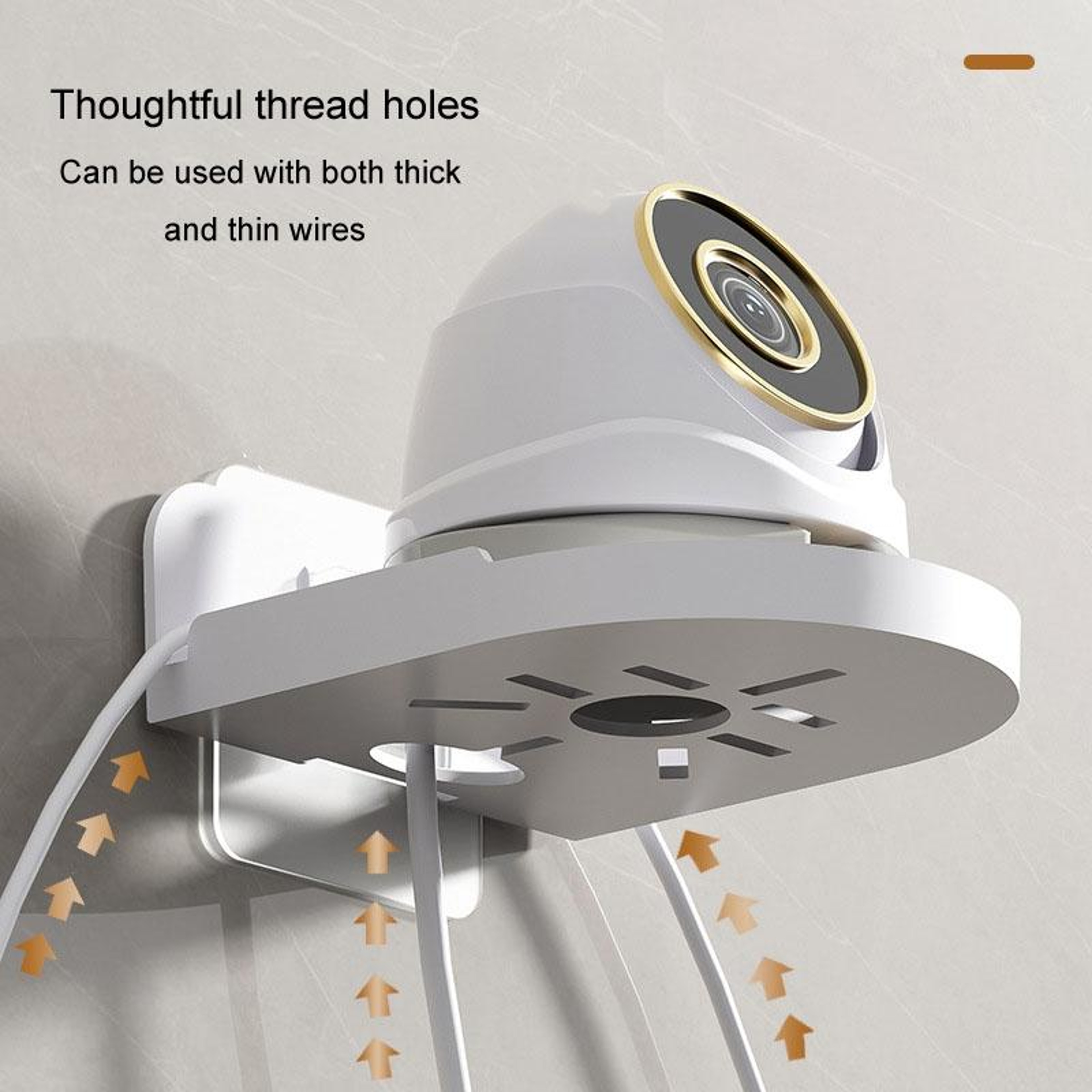 Traceless Wall Mount Camera Shelf No Drill Security Camera Bracket For Router And Smart Home Device 12