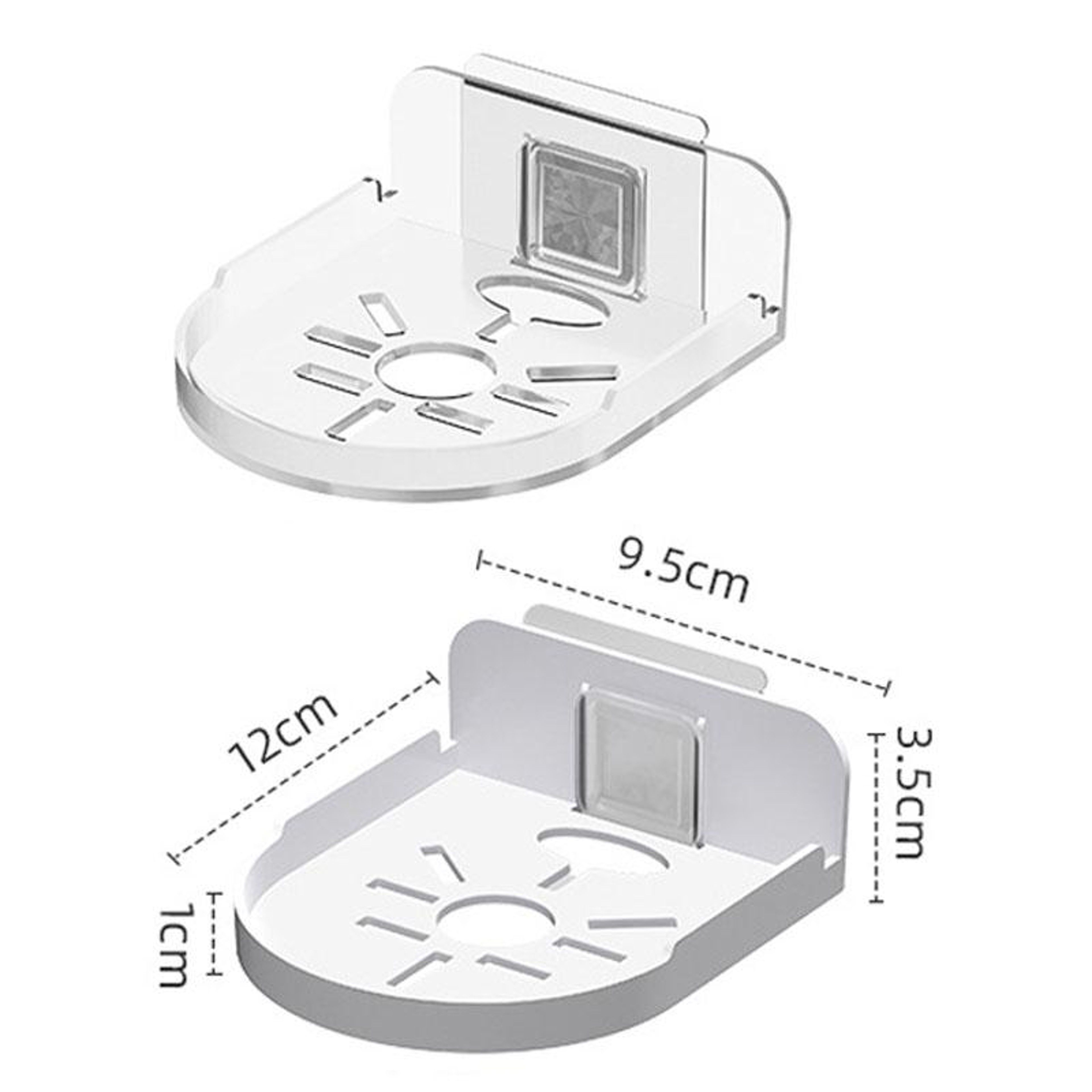 Traceless Wall Mount Camera Shelf No Drill Security Camera Bracket For Router And Smart Home Device 7