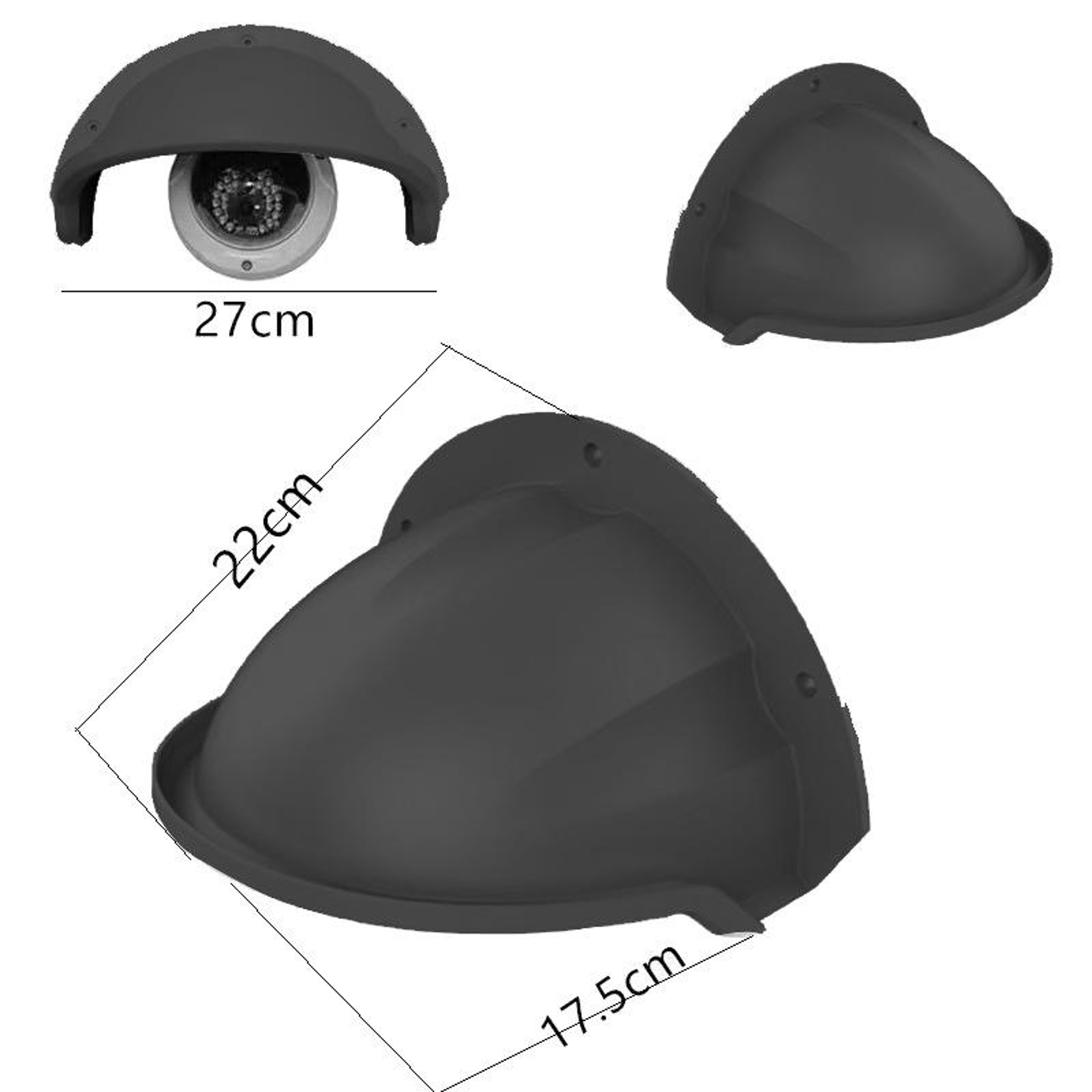 Outdoor Security Camera Cover Weatherproof Camera Rain Shield Sunshade Protector – view 2