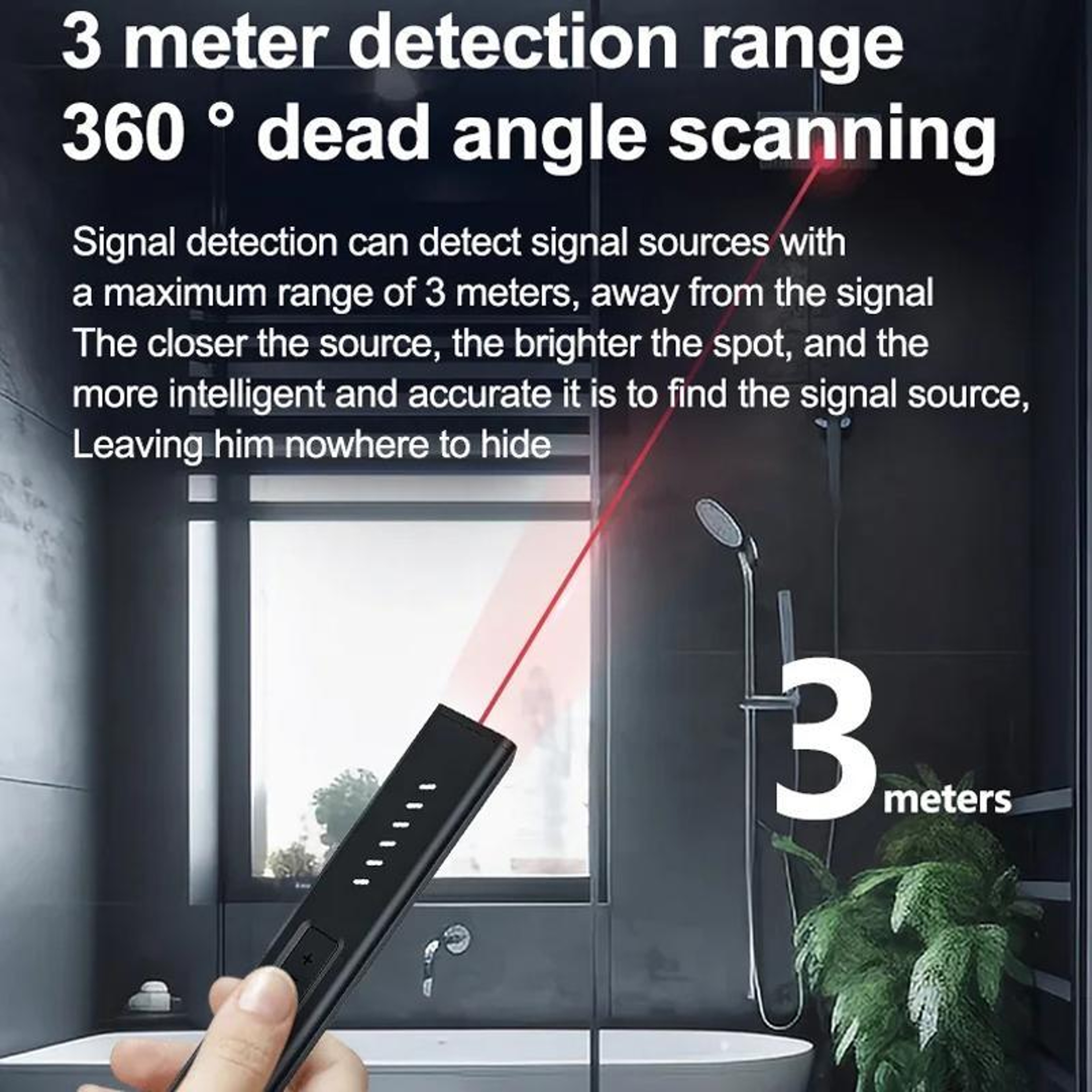 Hidden Camera Detector RF Signal Detector GPS Tracker Detector For Travel Privacy Protection 9