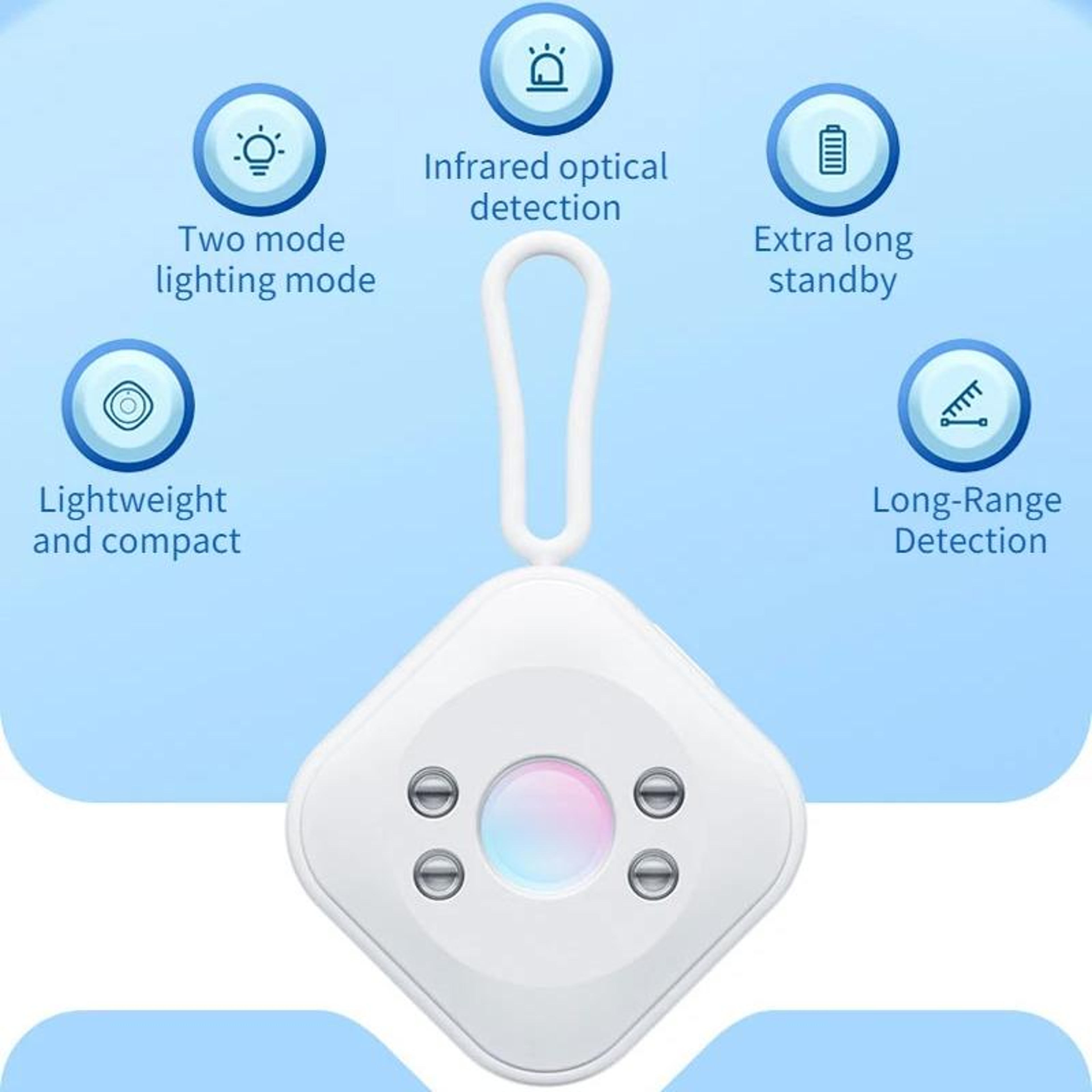Hidden Camera Detector Infrared Spy Camera Detector Portable Privacy Protection Device – view 4
