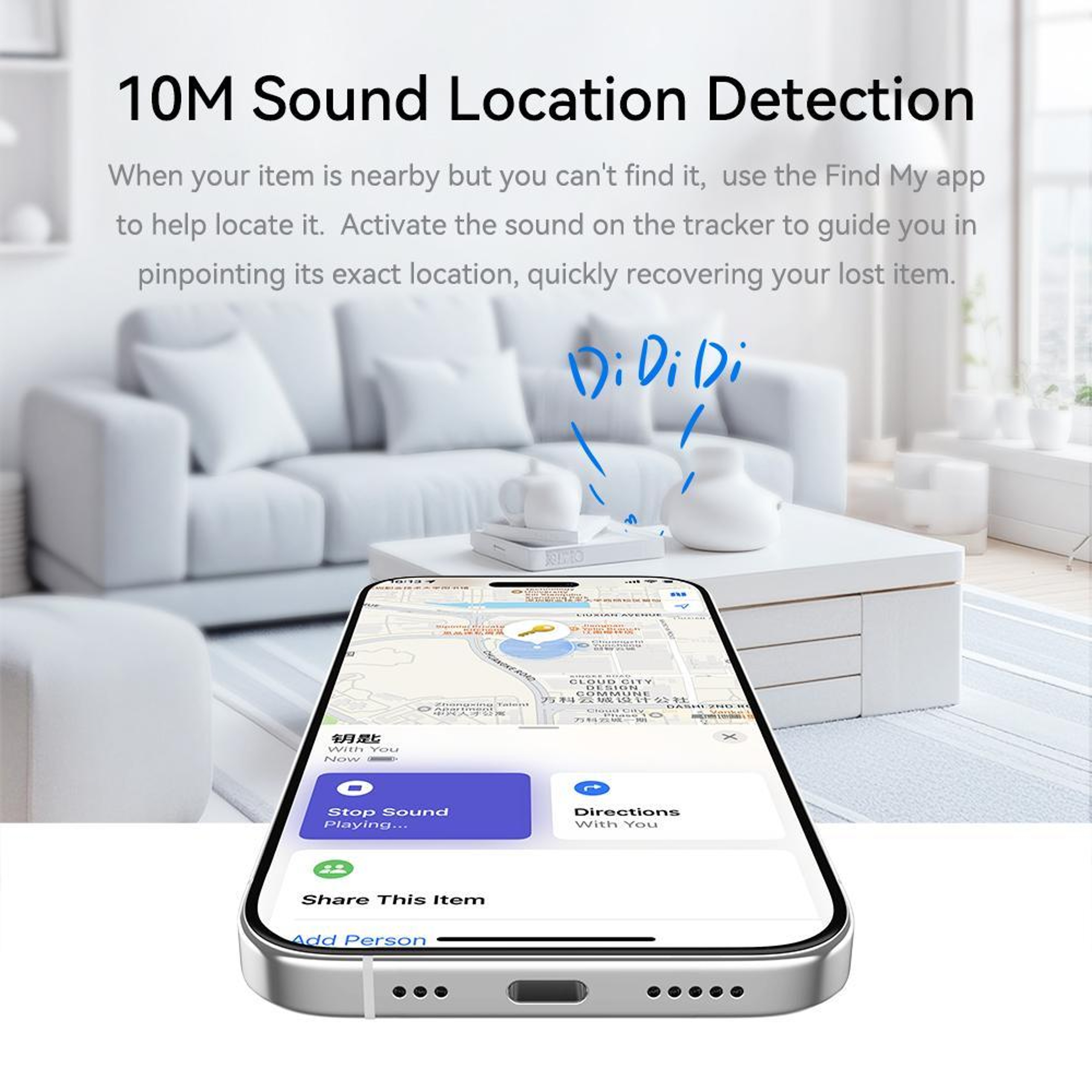 ROCK Bluetooth Tracker Smart Item Finder Anti Lost Device For Keys Wallet Bags And Luggage 4