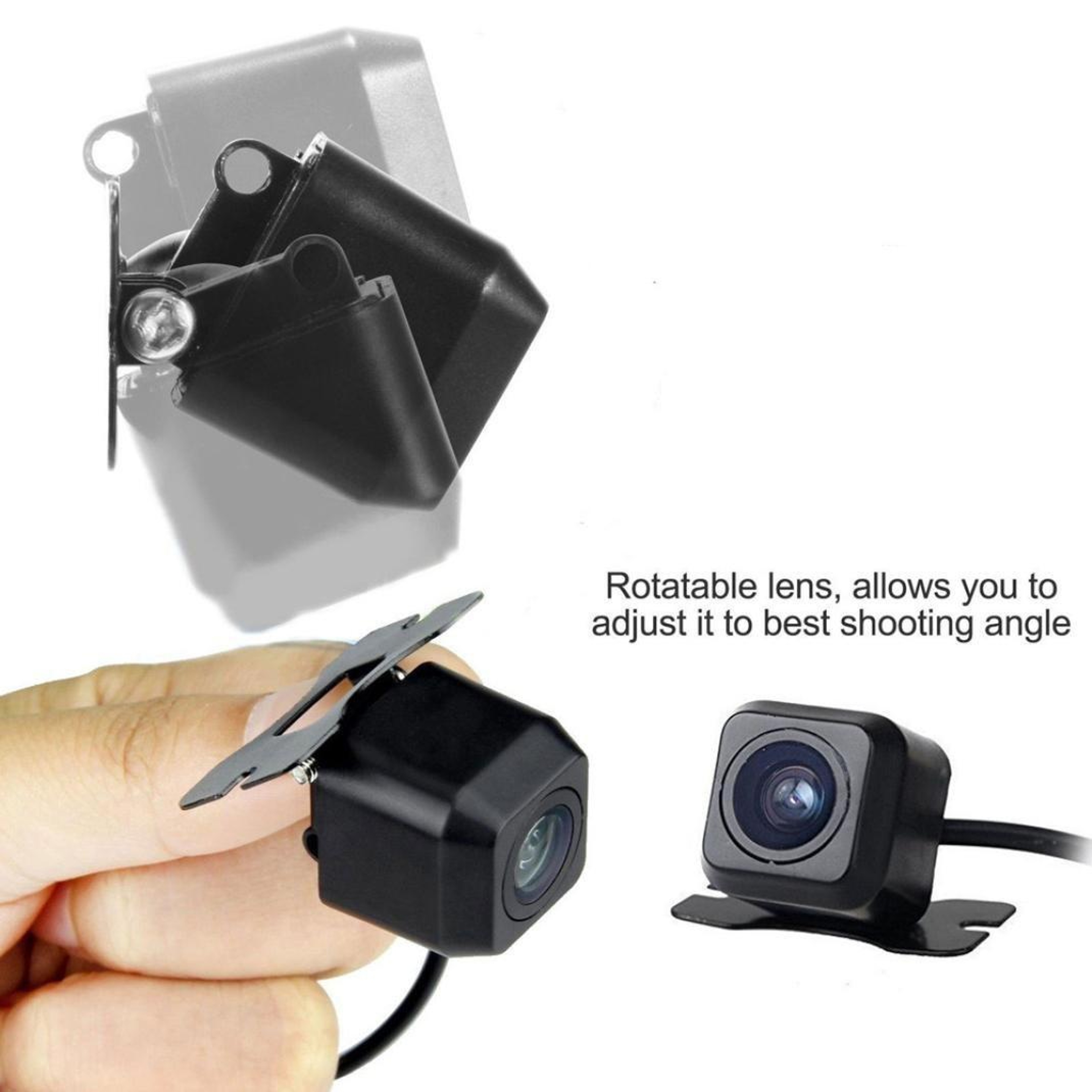 Universal Car Backup Camera HD Rear View Camera With Night Vision Waterproof Adjustable Parking Cam 3