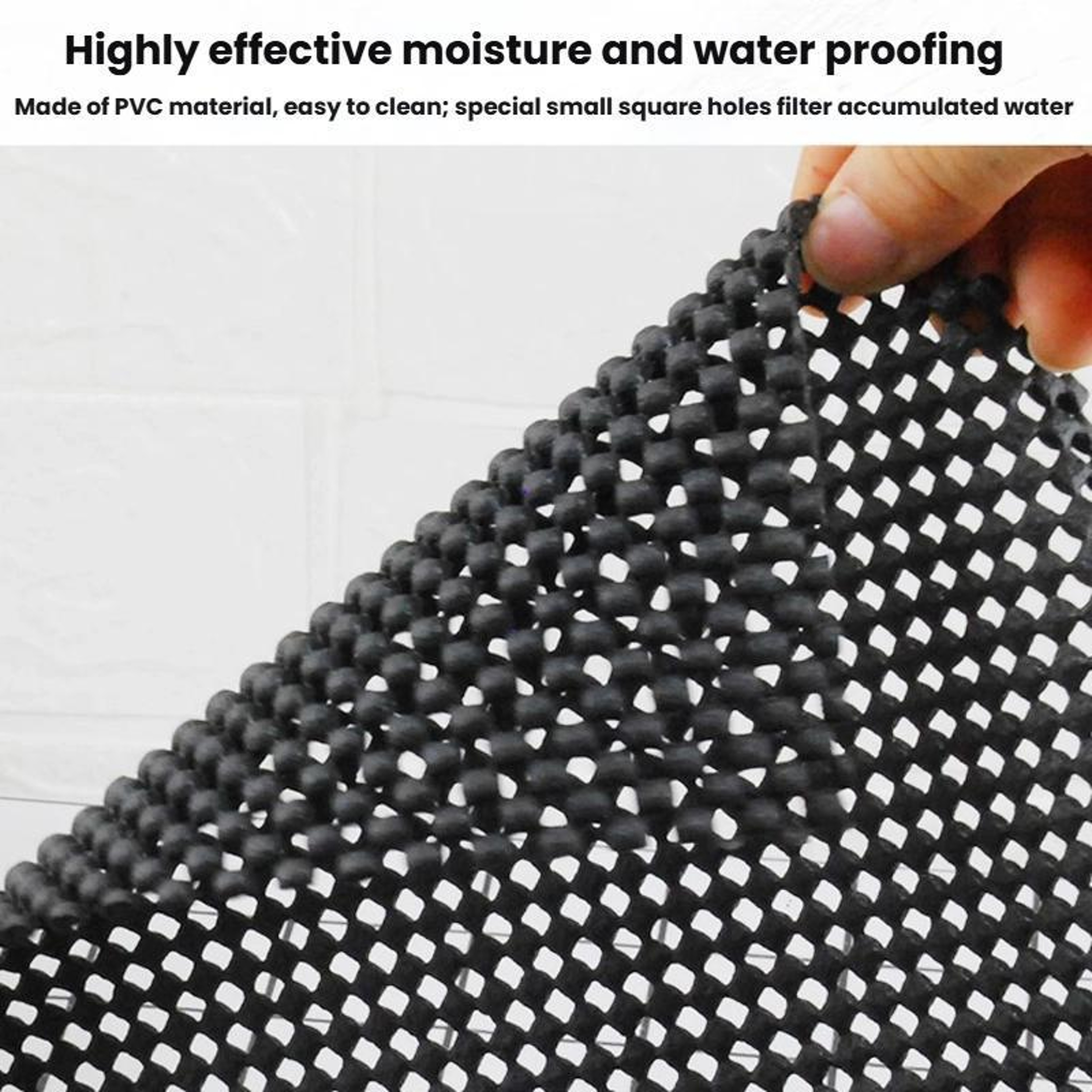 Fruit Display Mat Anti Slip PVC Mesh Mat Breathable Shelf Liner For Supermarkets And Produce Displa 2