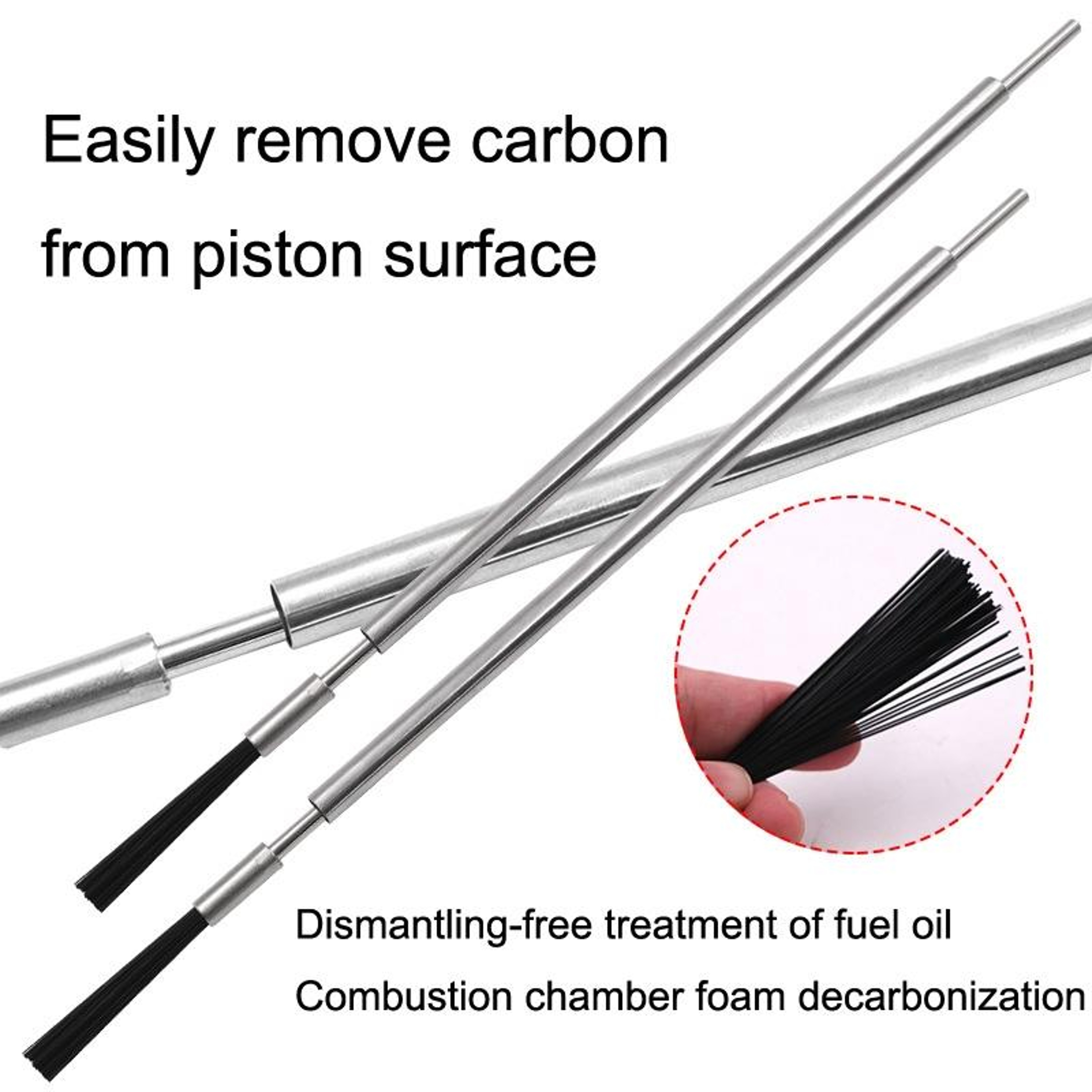 Engine Carbon Cleaning Brush Head Replacement for Cylinder Carbon Deposit Remover Tool – view 4