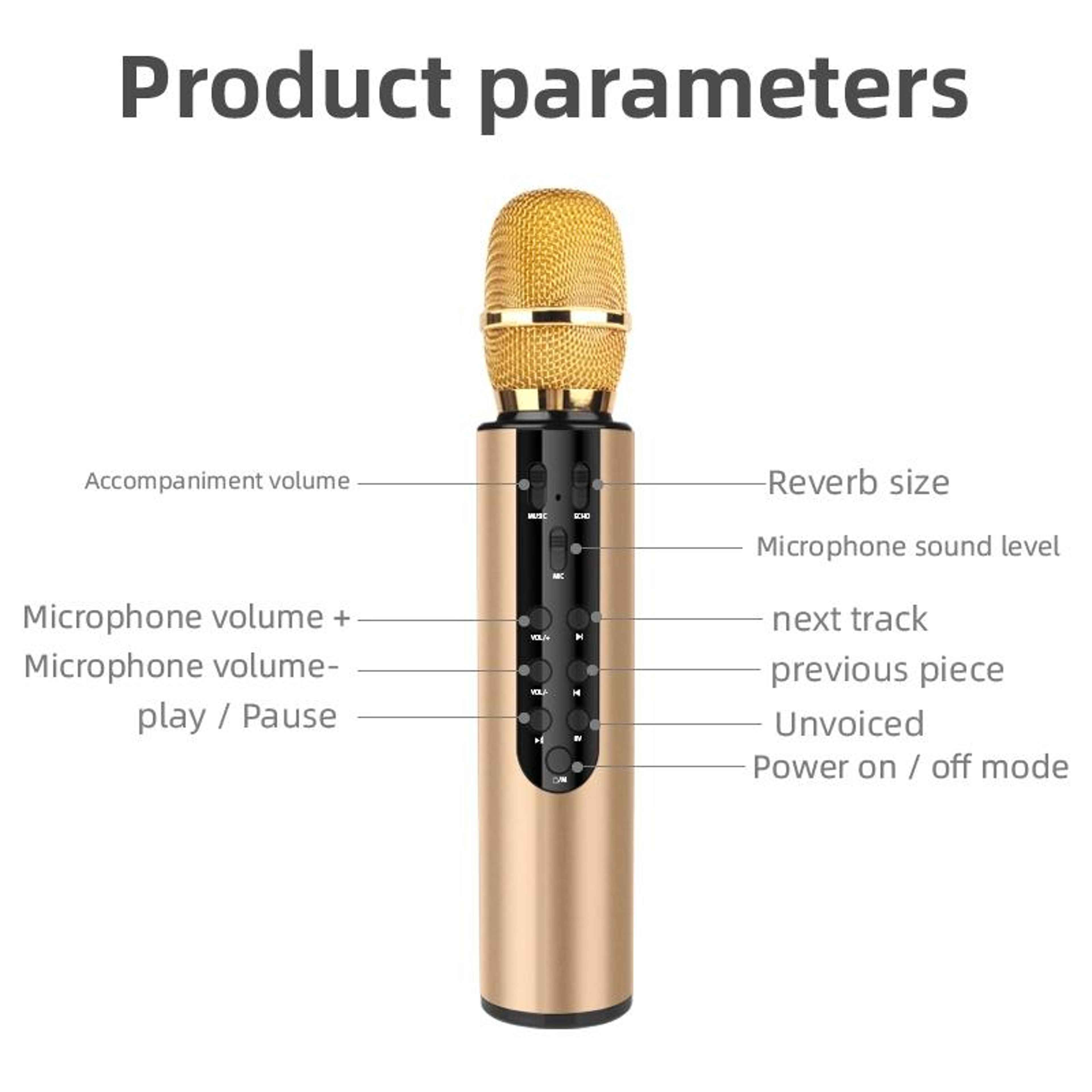 Bluetooth Karaoke Microphone Wireless Speaker With Bluetooth Stereo Sound And Noise Reduction 1