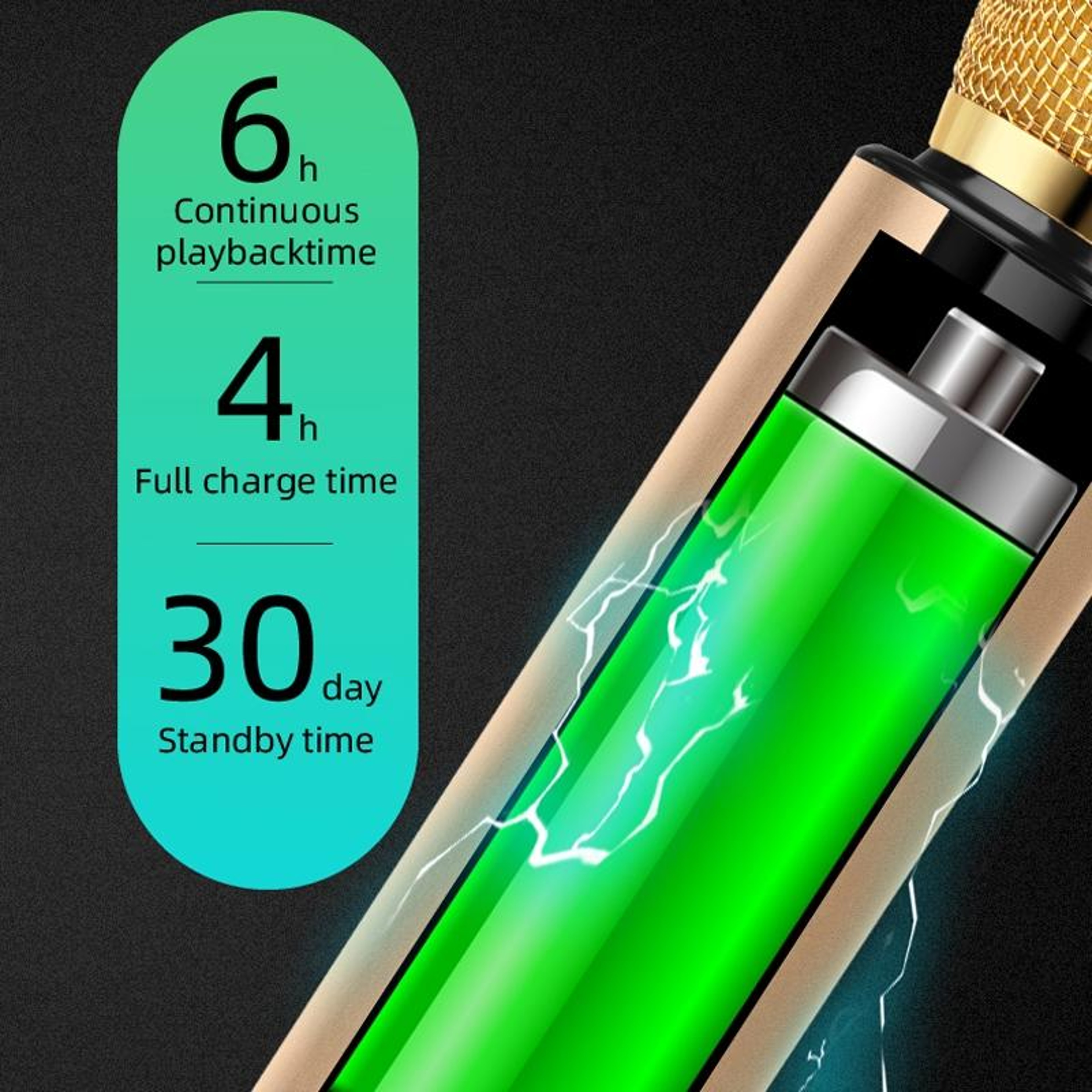 Bluetooth Karaoke Microphone Wireless Speaker With Bluetooth Stereo Sound And Noise Reduction 5