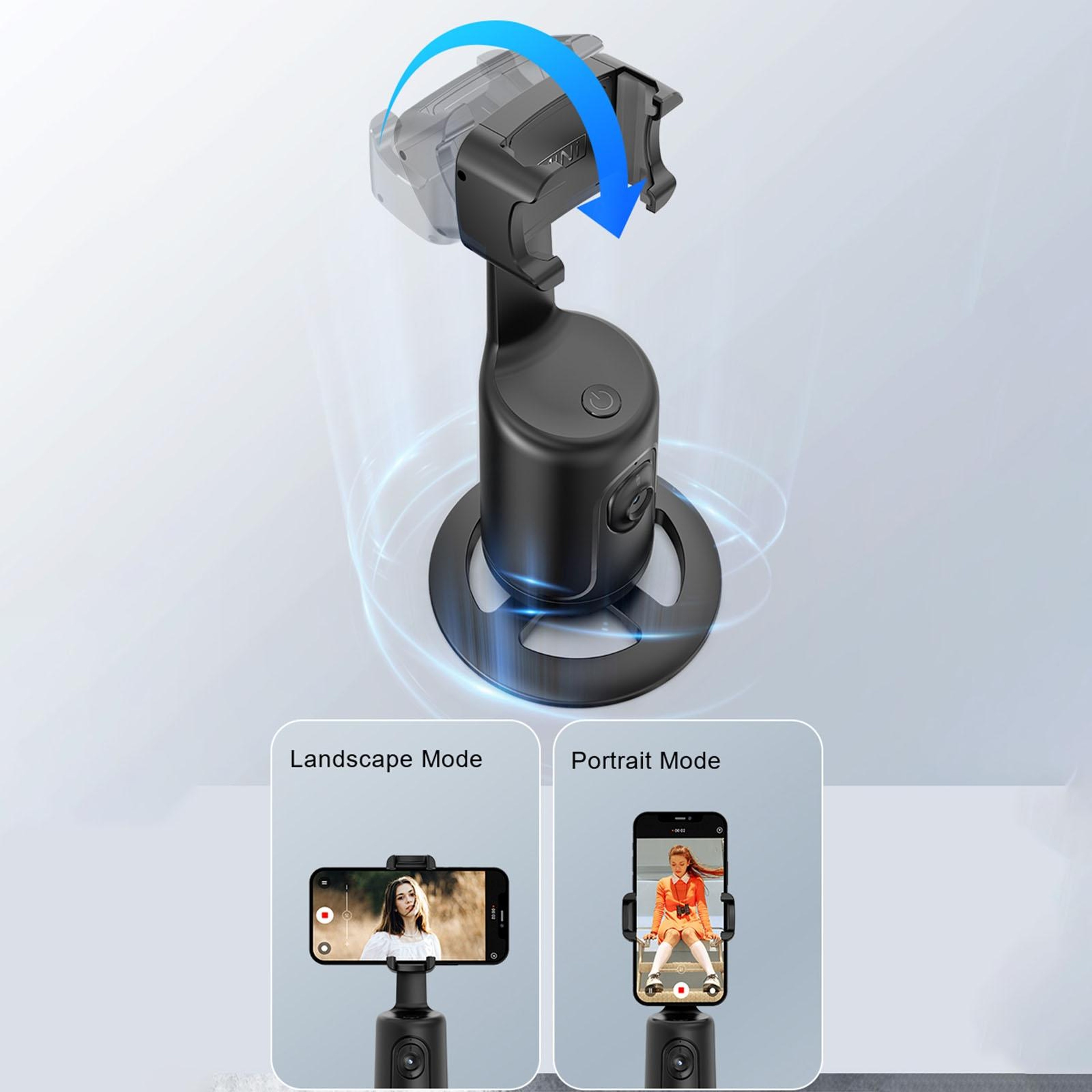 P01 AI Phone Tracker Auto Face Tracking Gimbal Stabilizer With Tripod Mount 5