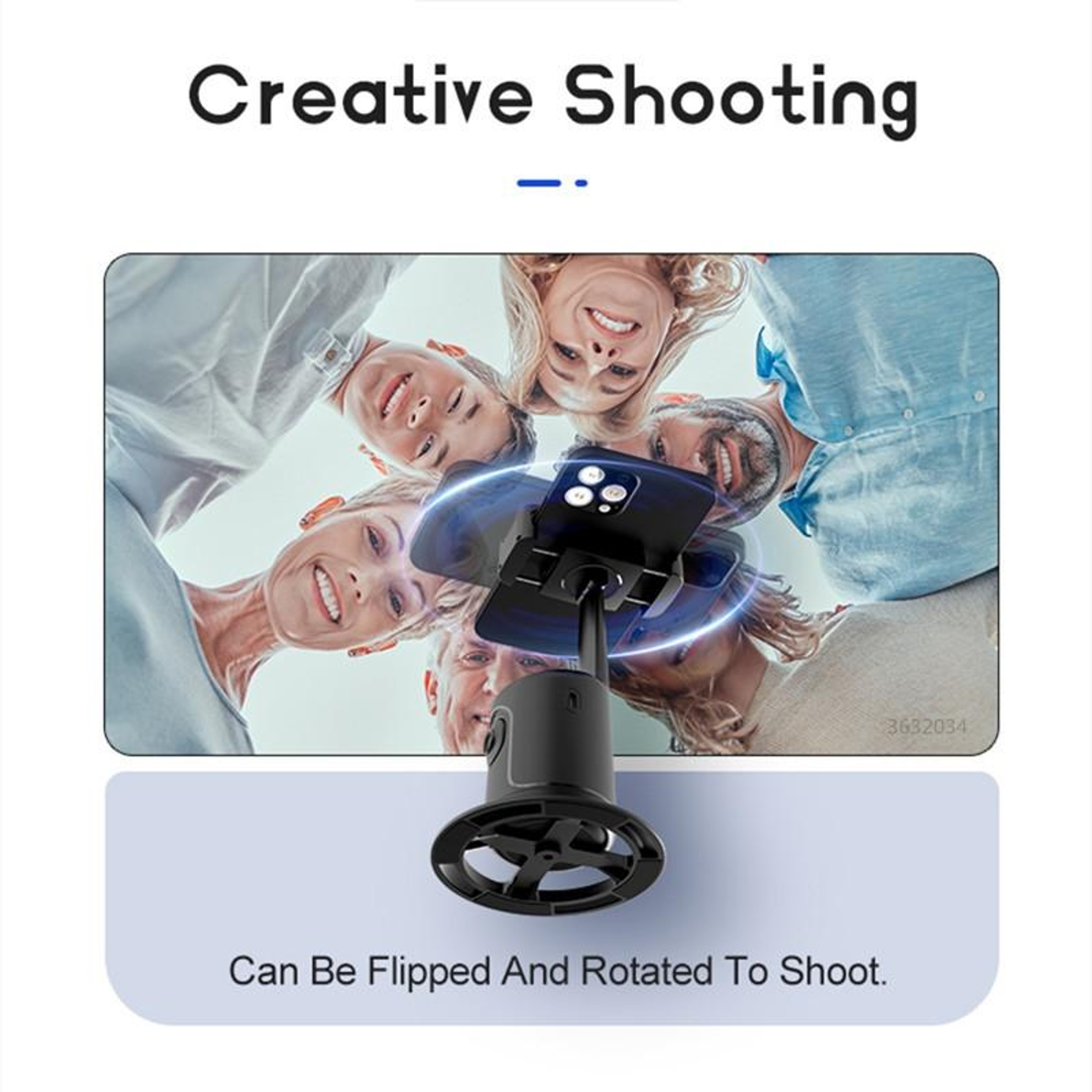P01 AI Phone Tracker Auto Face Tracking Gimbal Stabilizer With Tripod Mount 6
