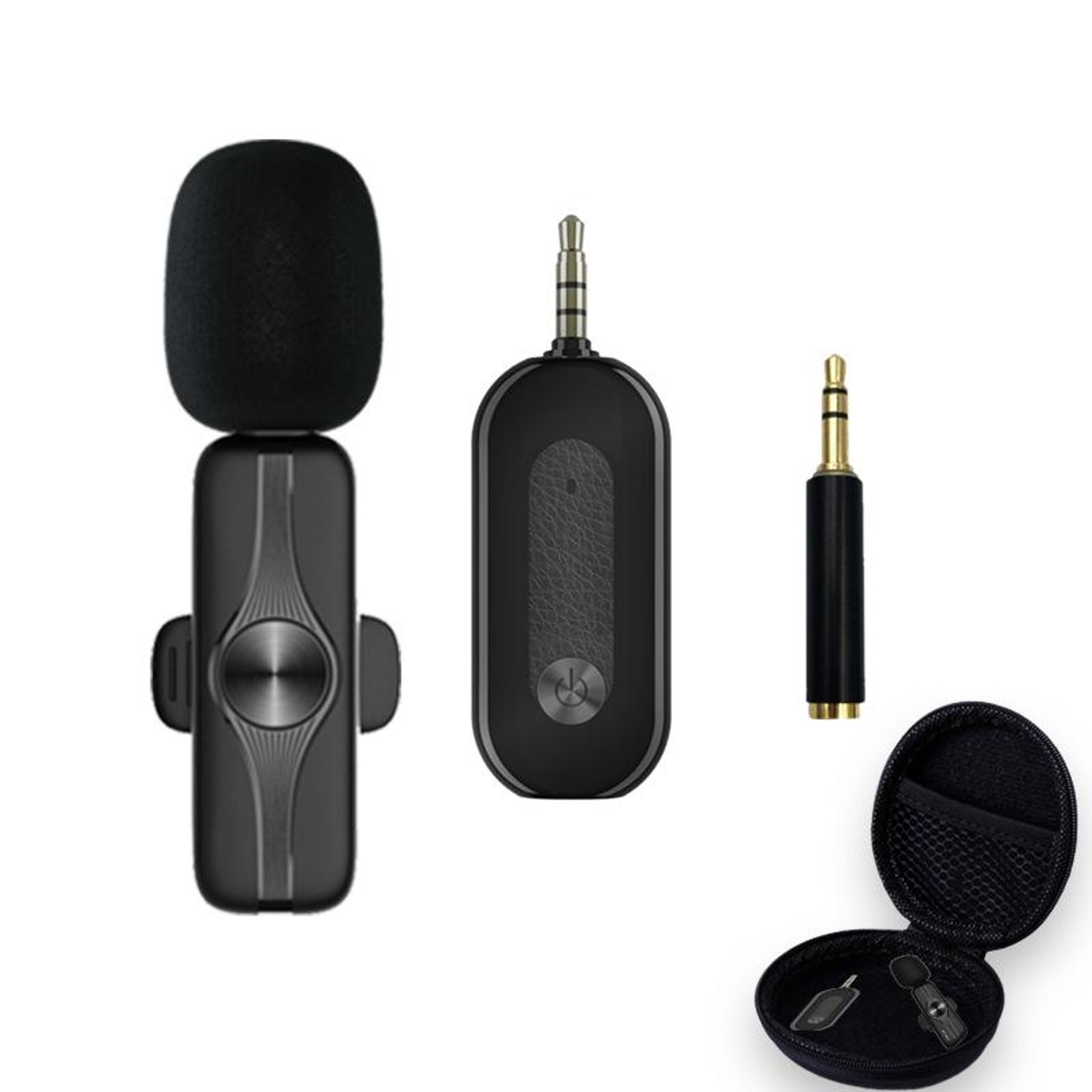 Elebest Wireless Lavalier Microphone Clip On Mic for Vlogging Interviews and Content Creation – view 1