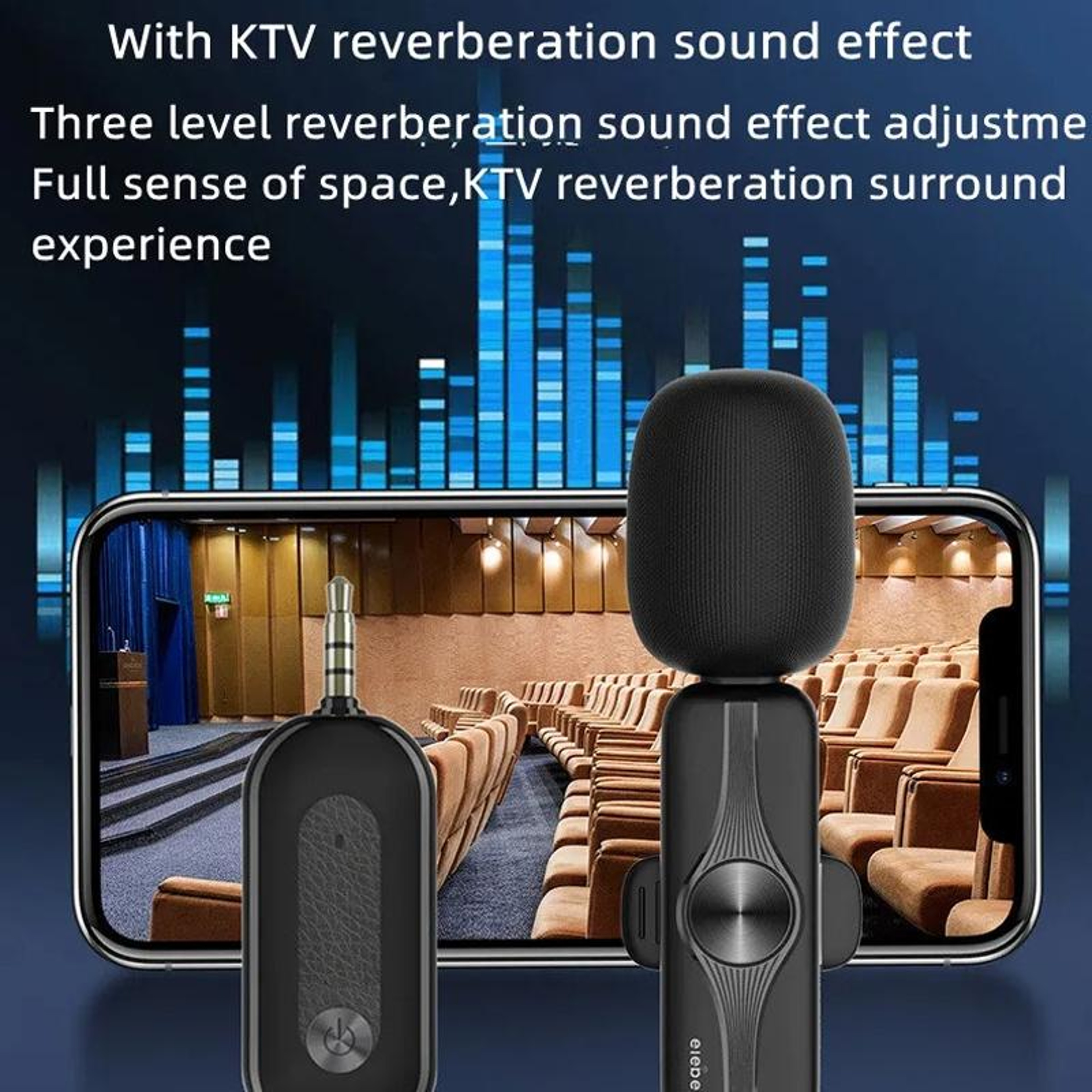Elebest Wireless Lavalier Microphone Clip On Mic for Vlogging Interviews and Content Creation – view 6