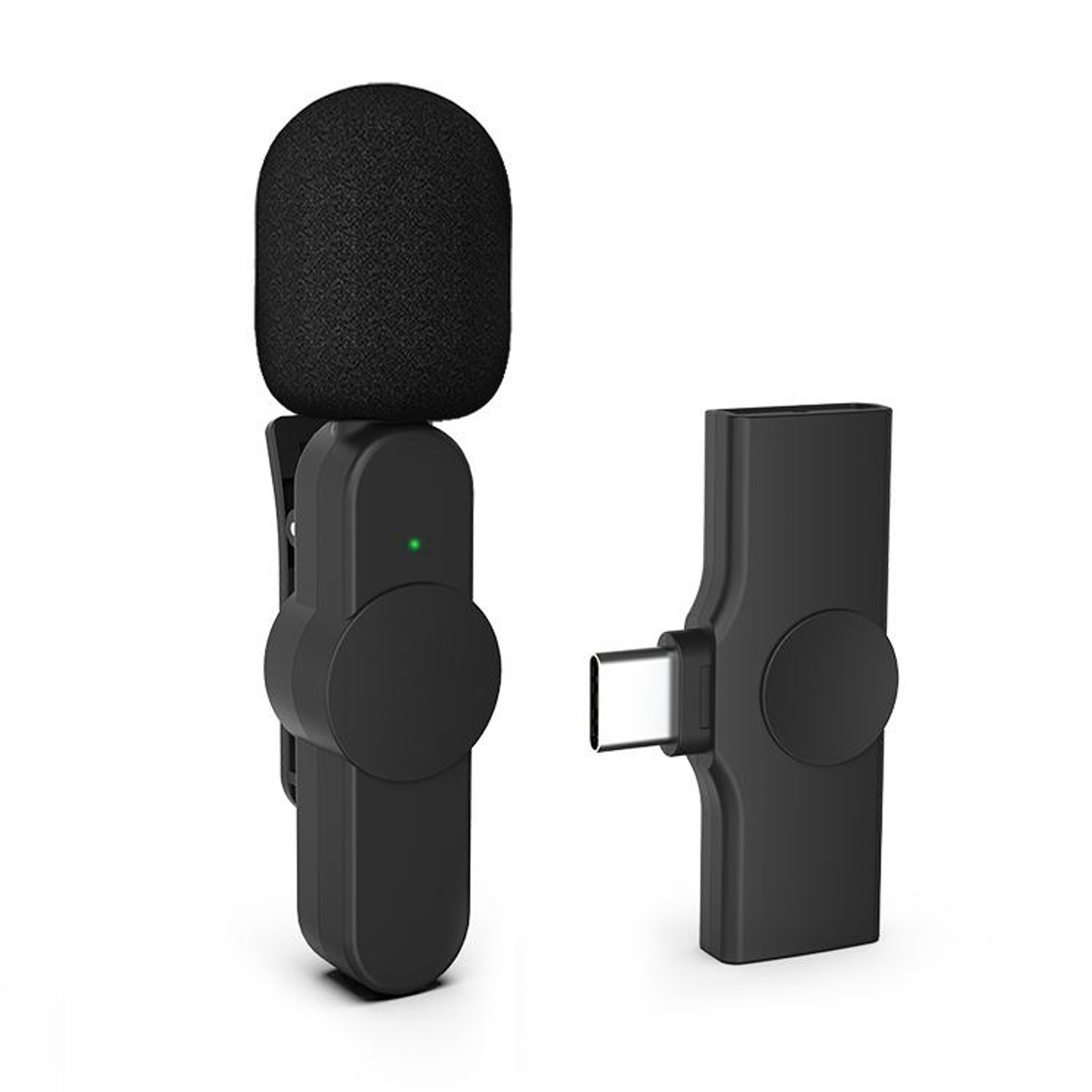 Wireless Lavalier Microphone USB C Clip On Recording Microphone for Android Phones – view 1
