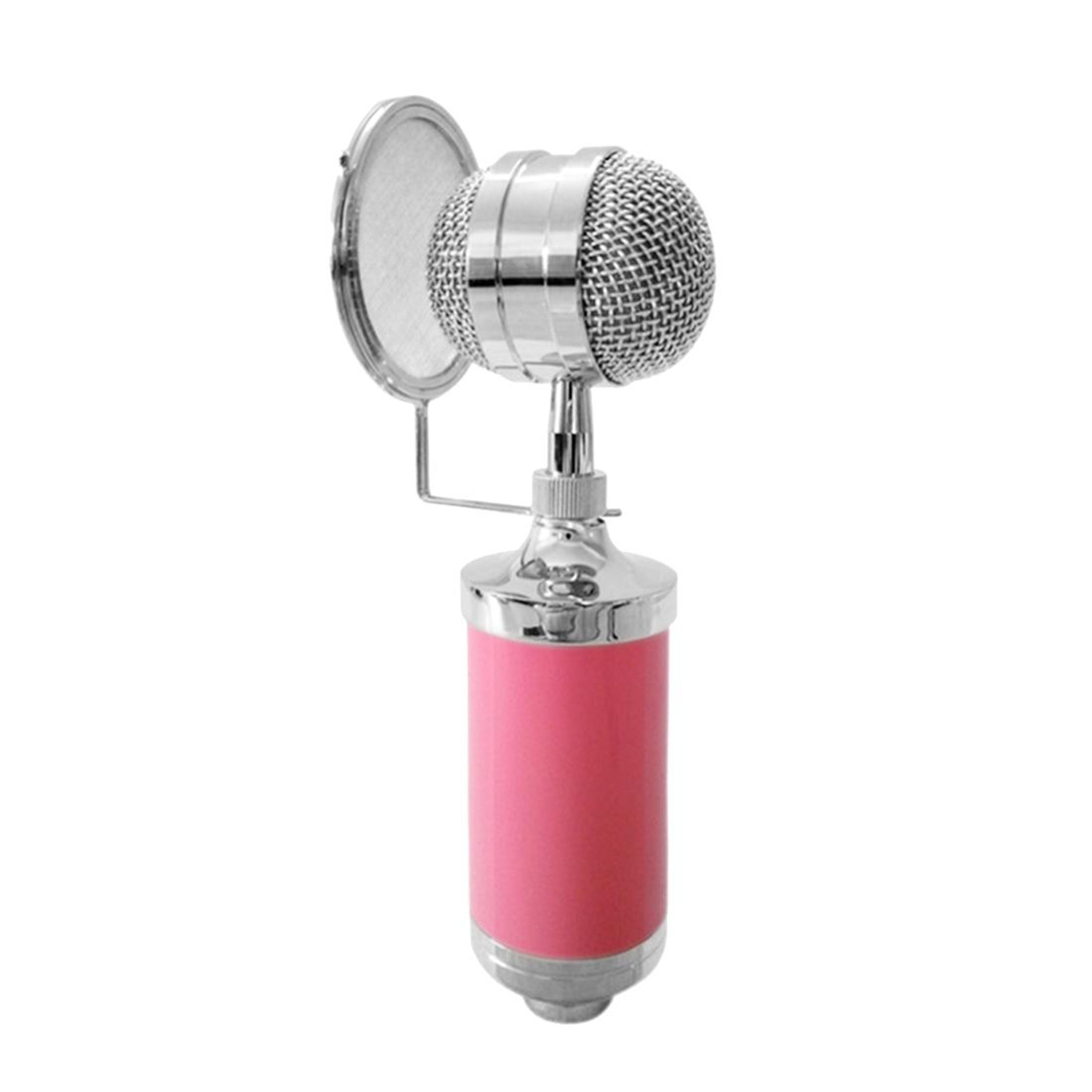 Professional Condenser Microphone Kit With Shock Mount Pop Filter And Studio Recording Microphone F 4