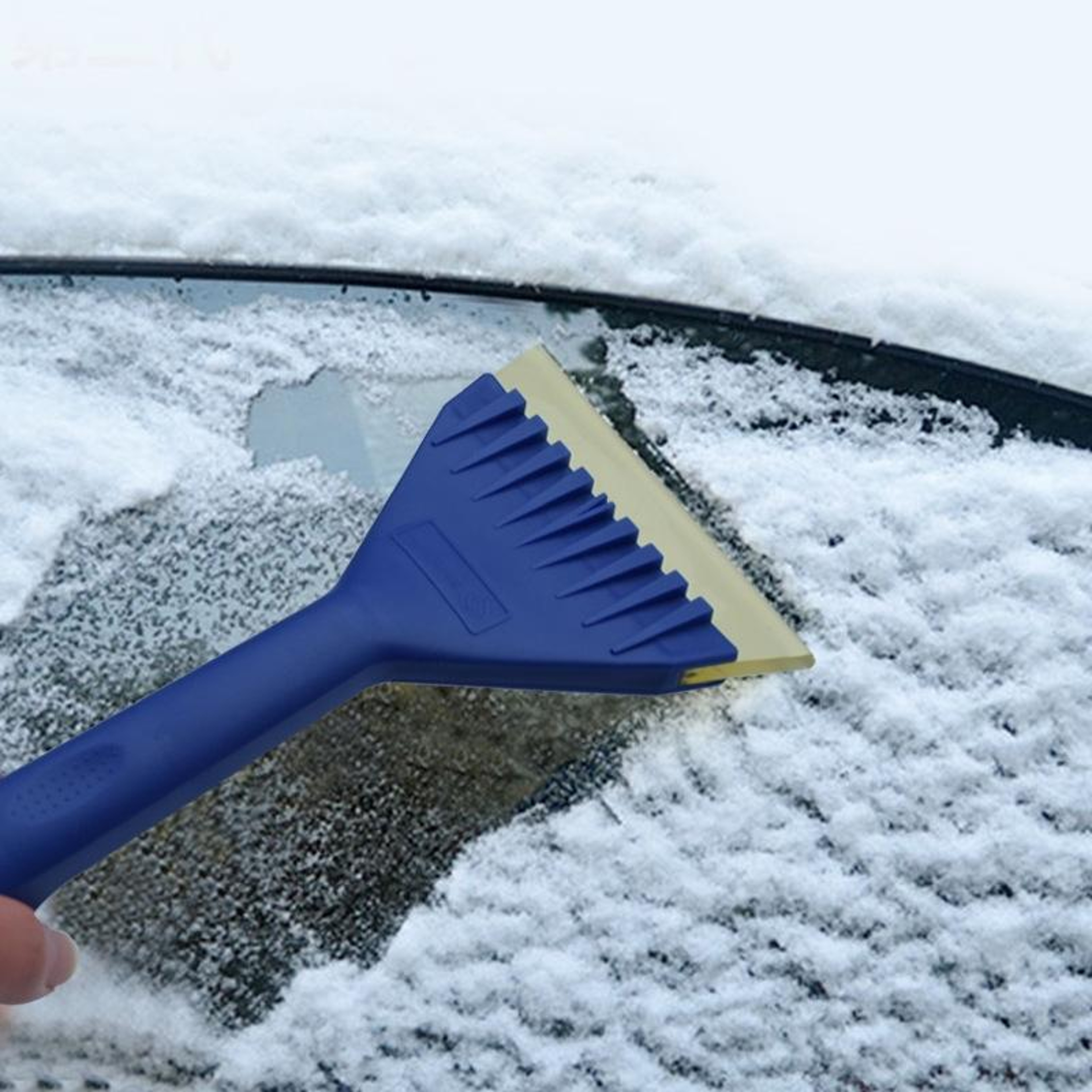 Car Ice Scraper Soft Rubber Windshield Ice Remover Long Handle Snow Cleaning Tool – view 8