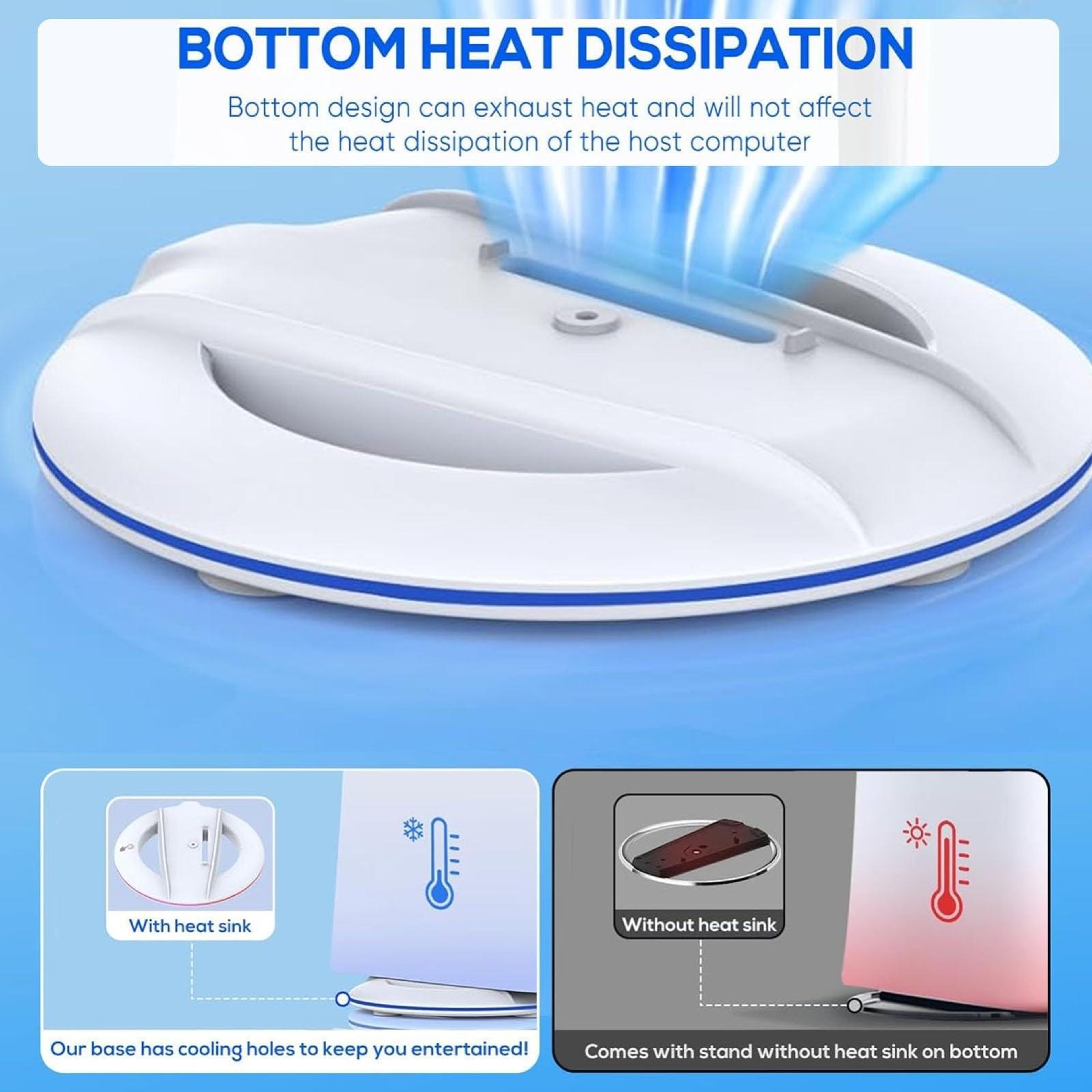 Slim Vertical Cooling Stand With Controller Holder And Stable Base 4