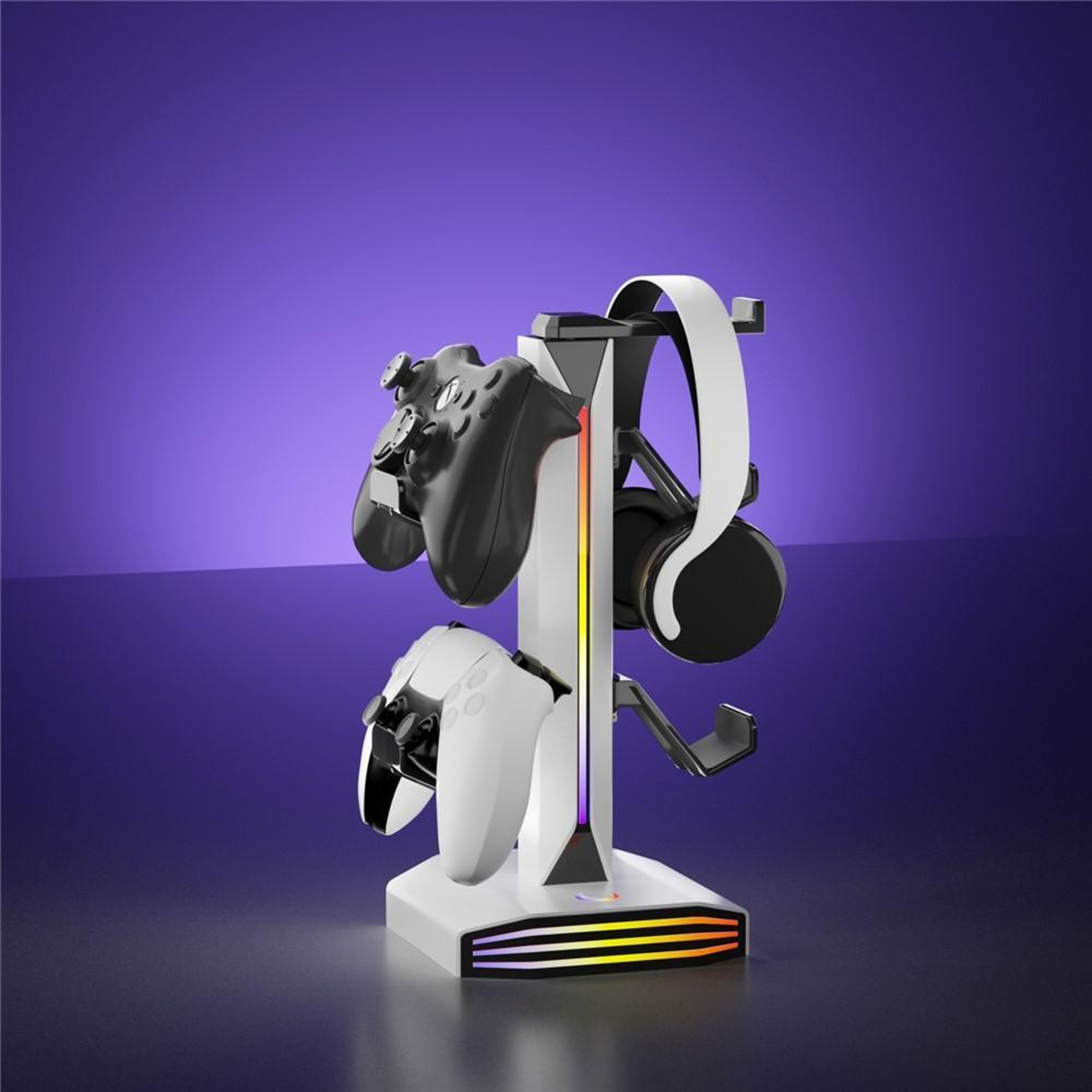 Gaming Headphone Stand With USB Charging And Controller Holder 6