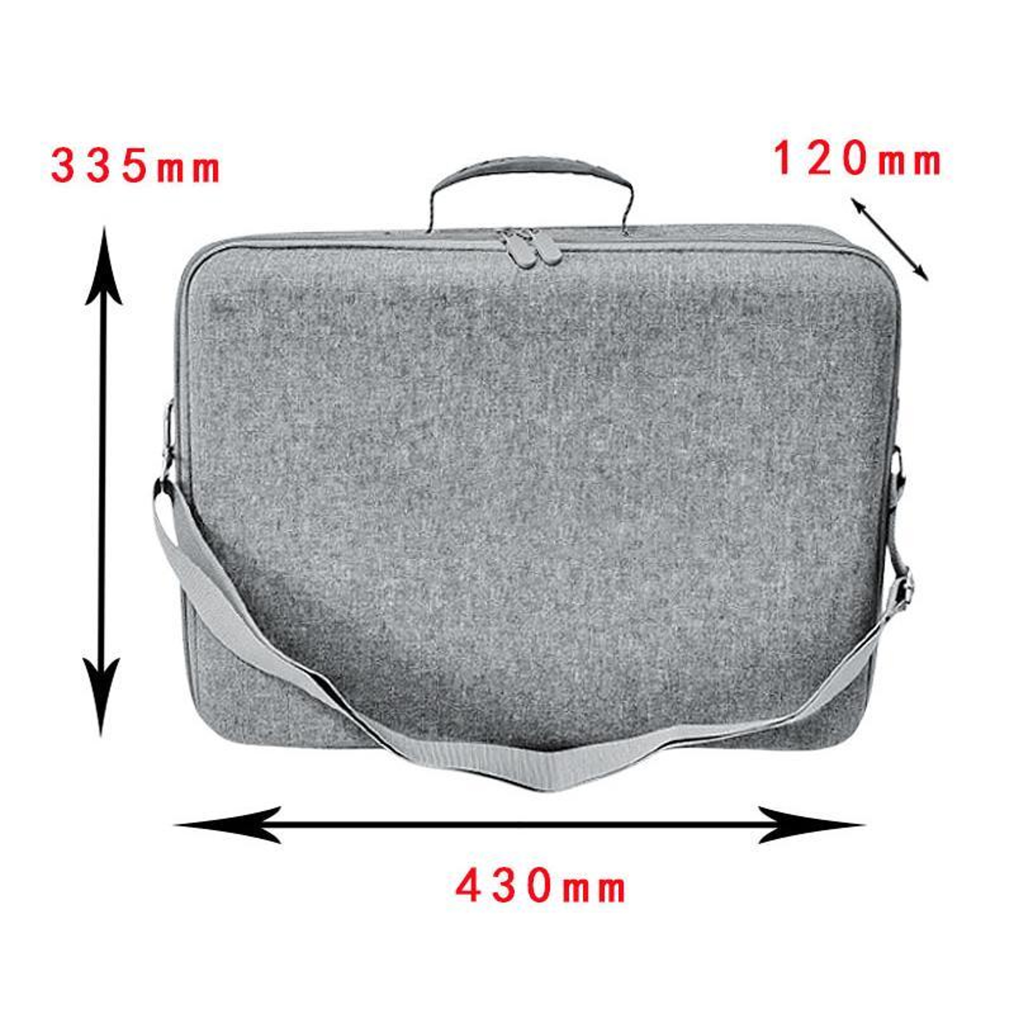 PS5 Pro Hard Shell Carrying Case Waterproof Gaming Travel Bag With Shoulder Strap 5