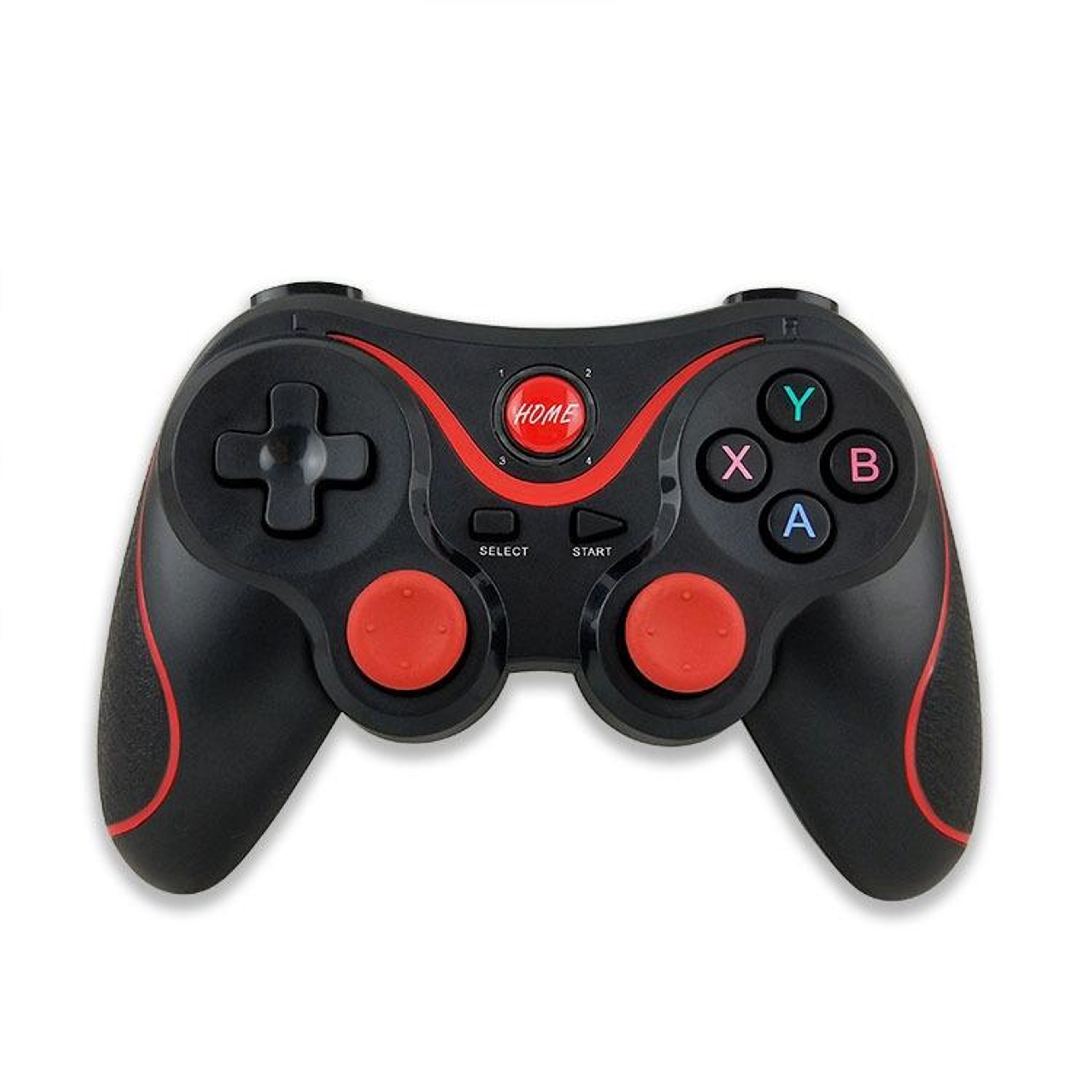 PS2 Wired Gamepad Dual Motor Vibration Controller Silver Gaming Joystick 3