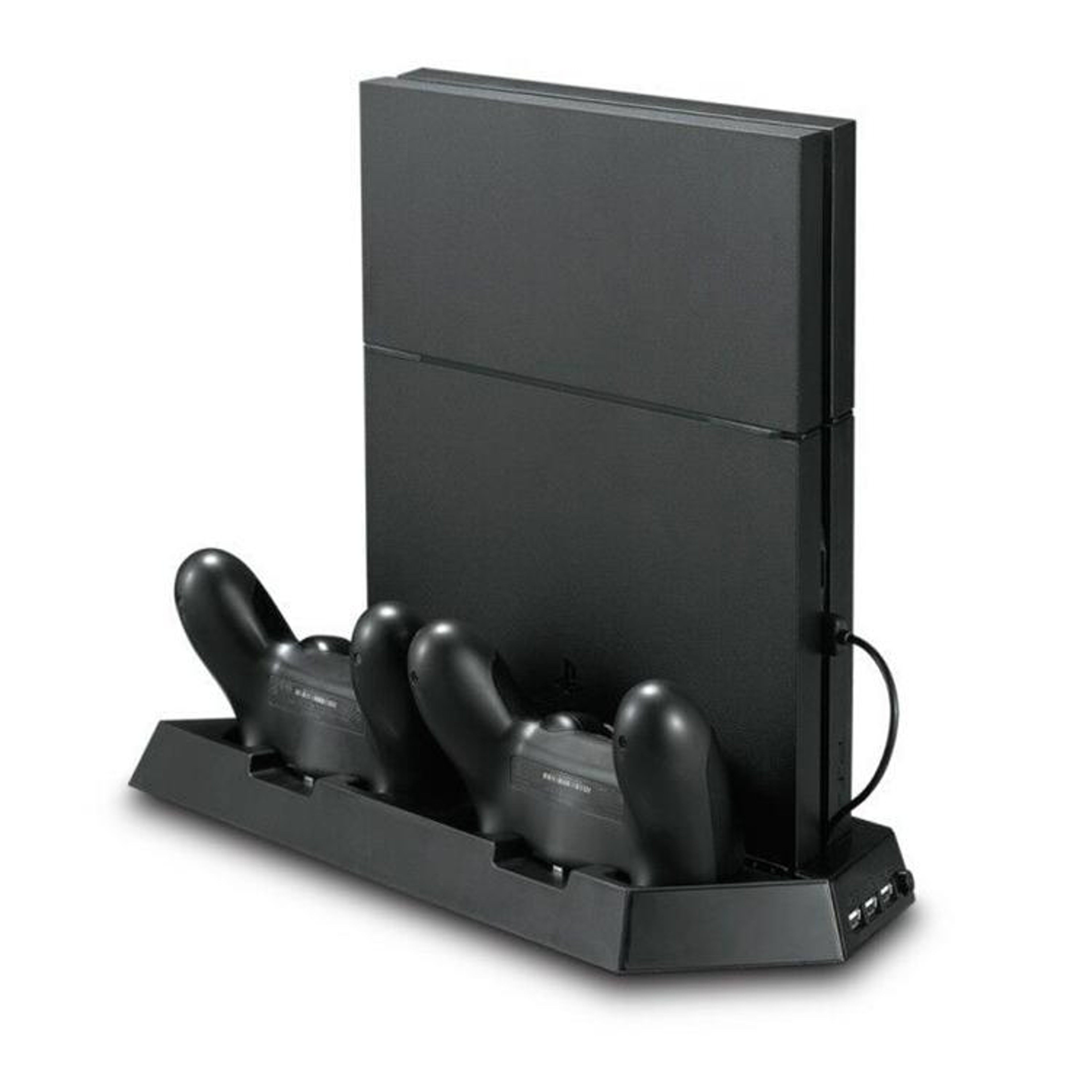 PS4 Slim Cooling Stand With Dual Fan Controller Charging Dock And USB Hub 5