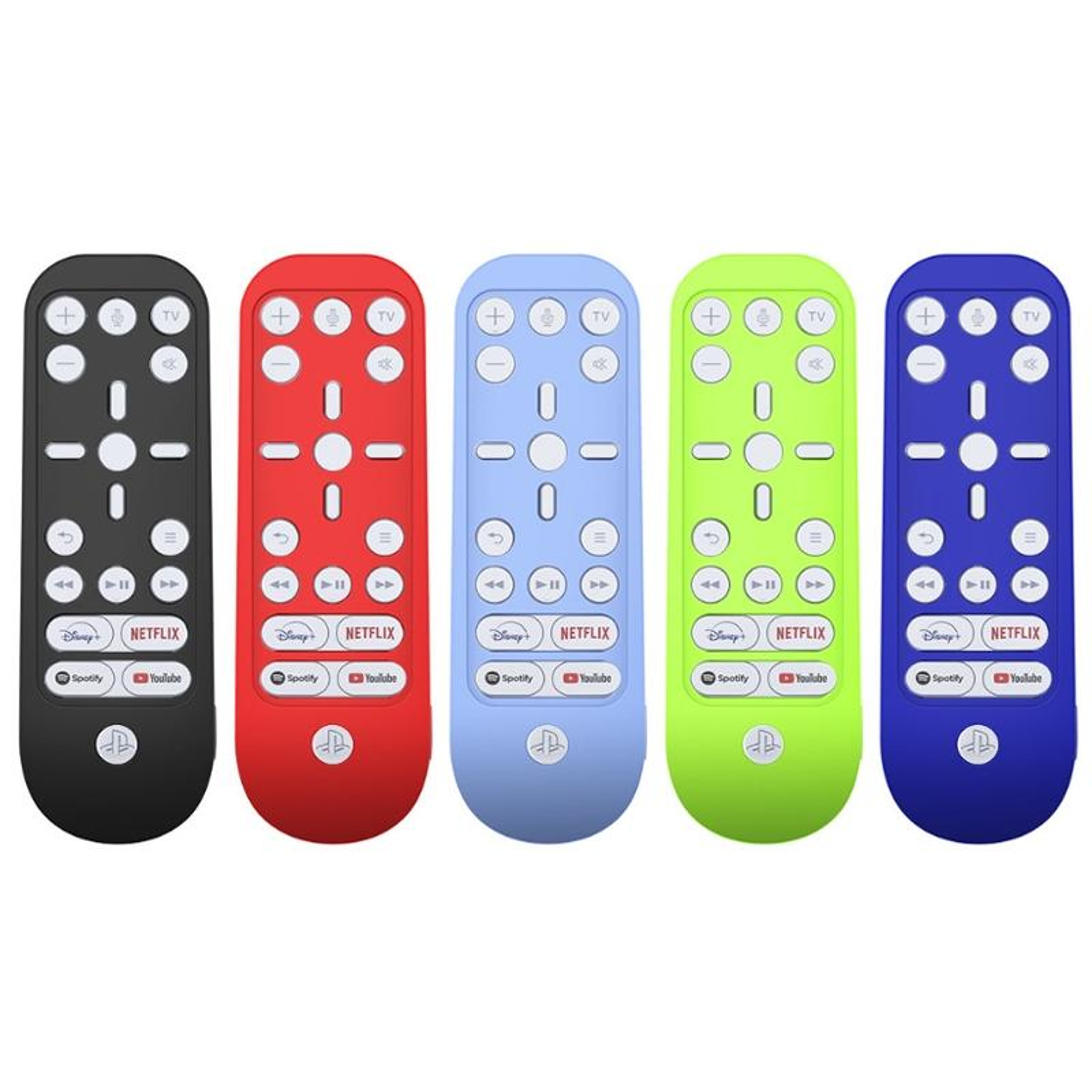 PS5 Media Remote Cover Soft Silicone Remote Case Shockproof Protective Sleeve Glow Green 2