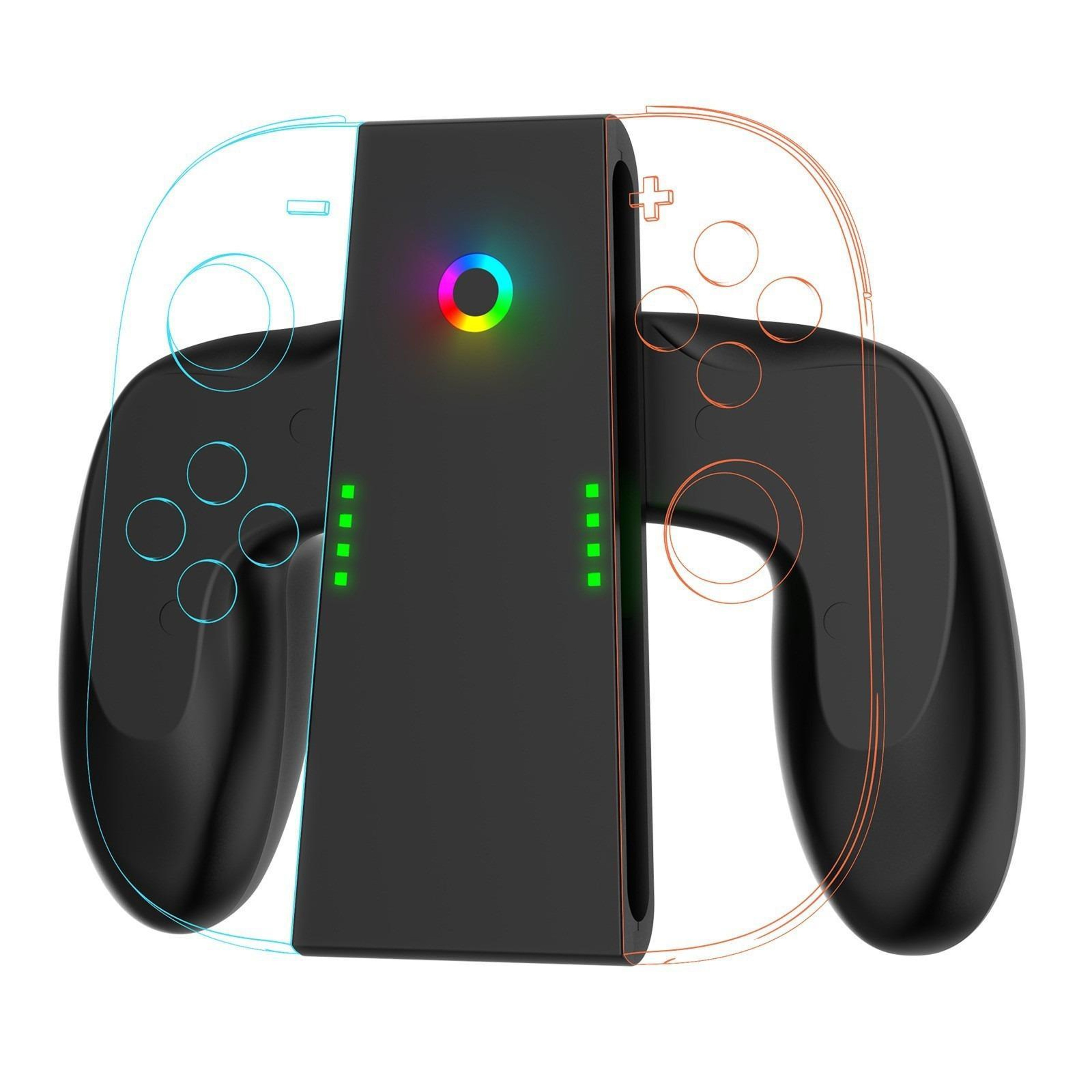 Nintendo Switch 2 Rechargeable Grip Ergonomic Joy Con Charging Grip Controller Handle 0