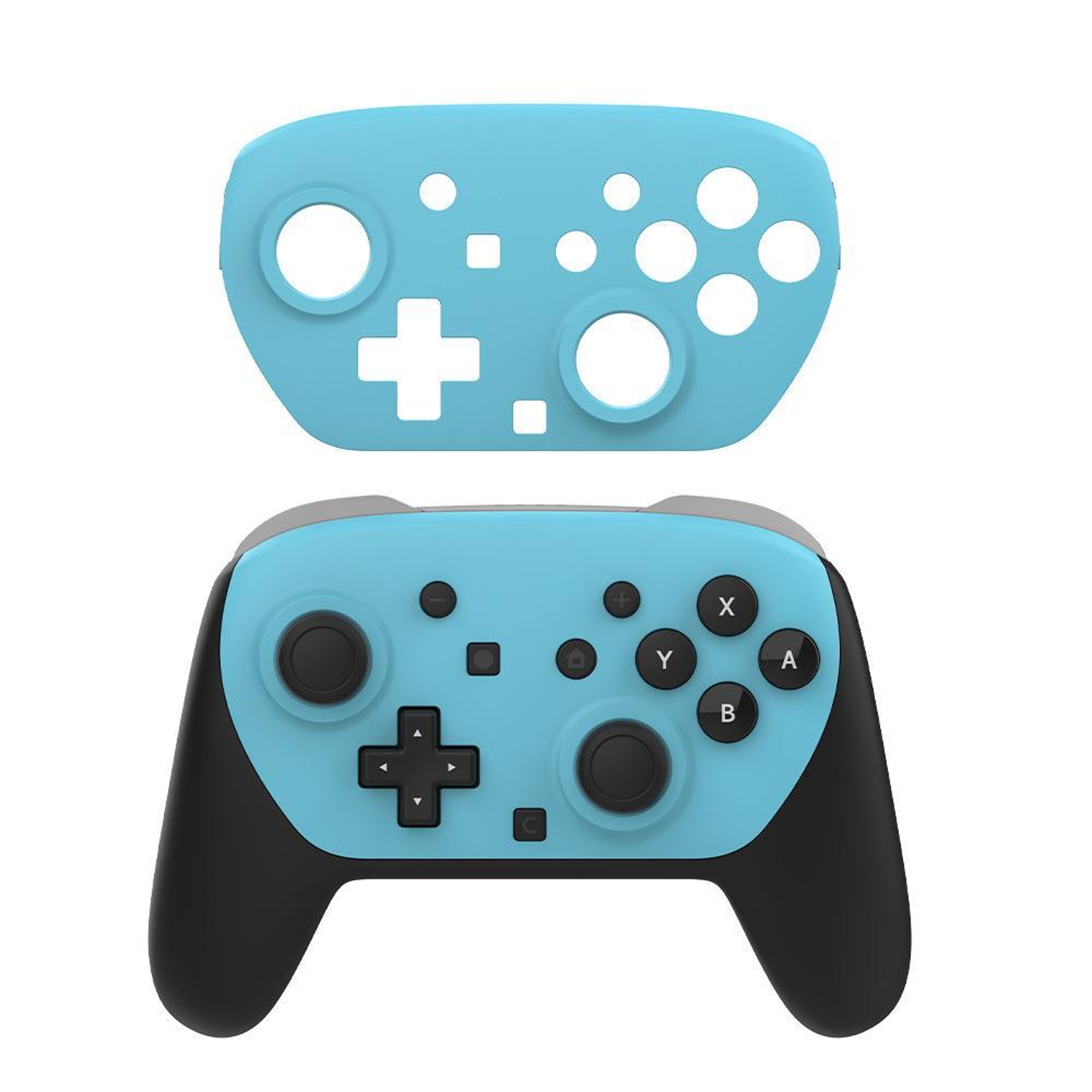 Switch 2 Pro Controller Replacement Faceplates Matte ABS Cover 6