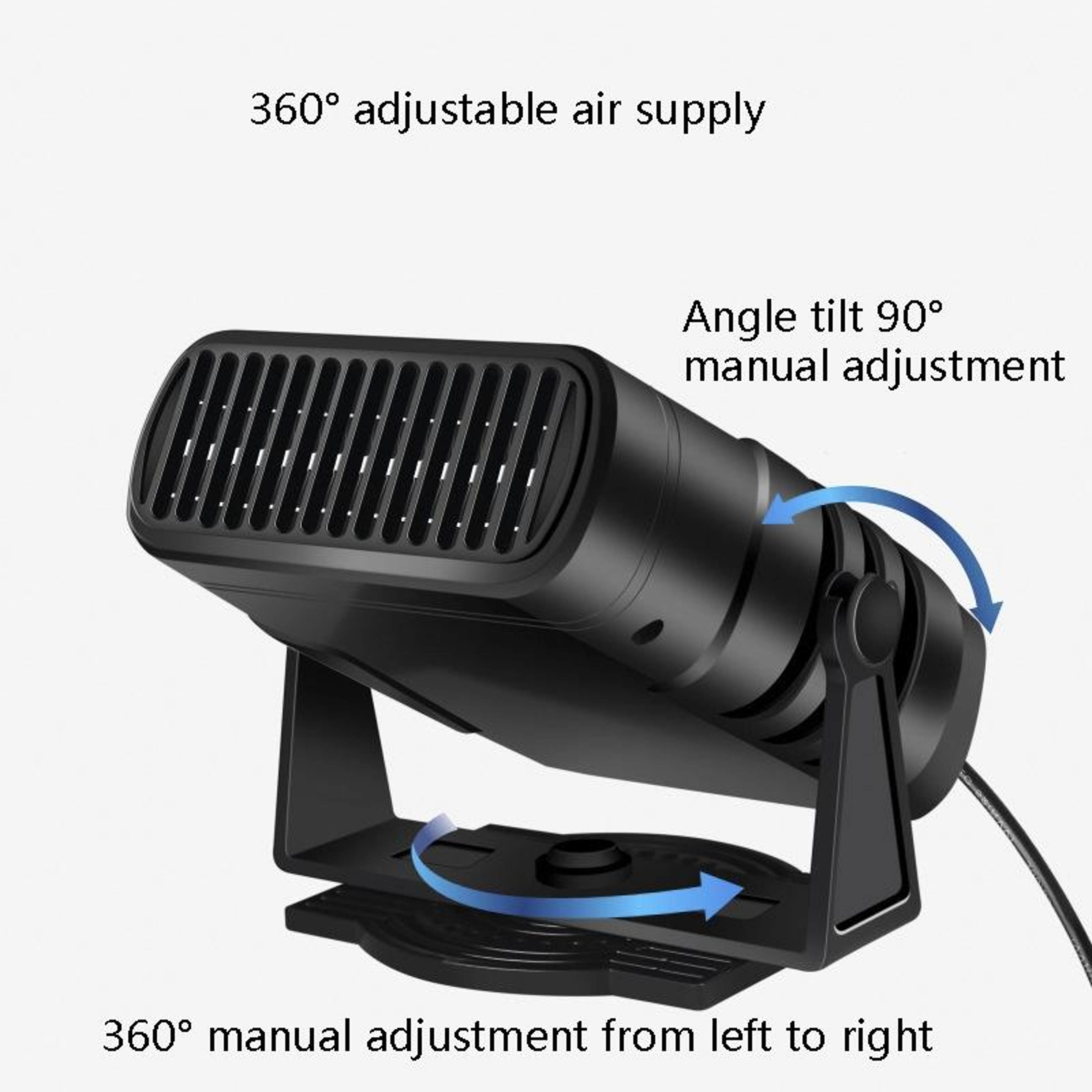 Portable Car Heater Fan with Windshield Defroster and Cooling Demister for Trucks – view 5