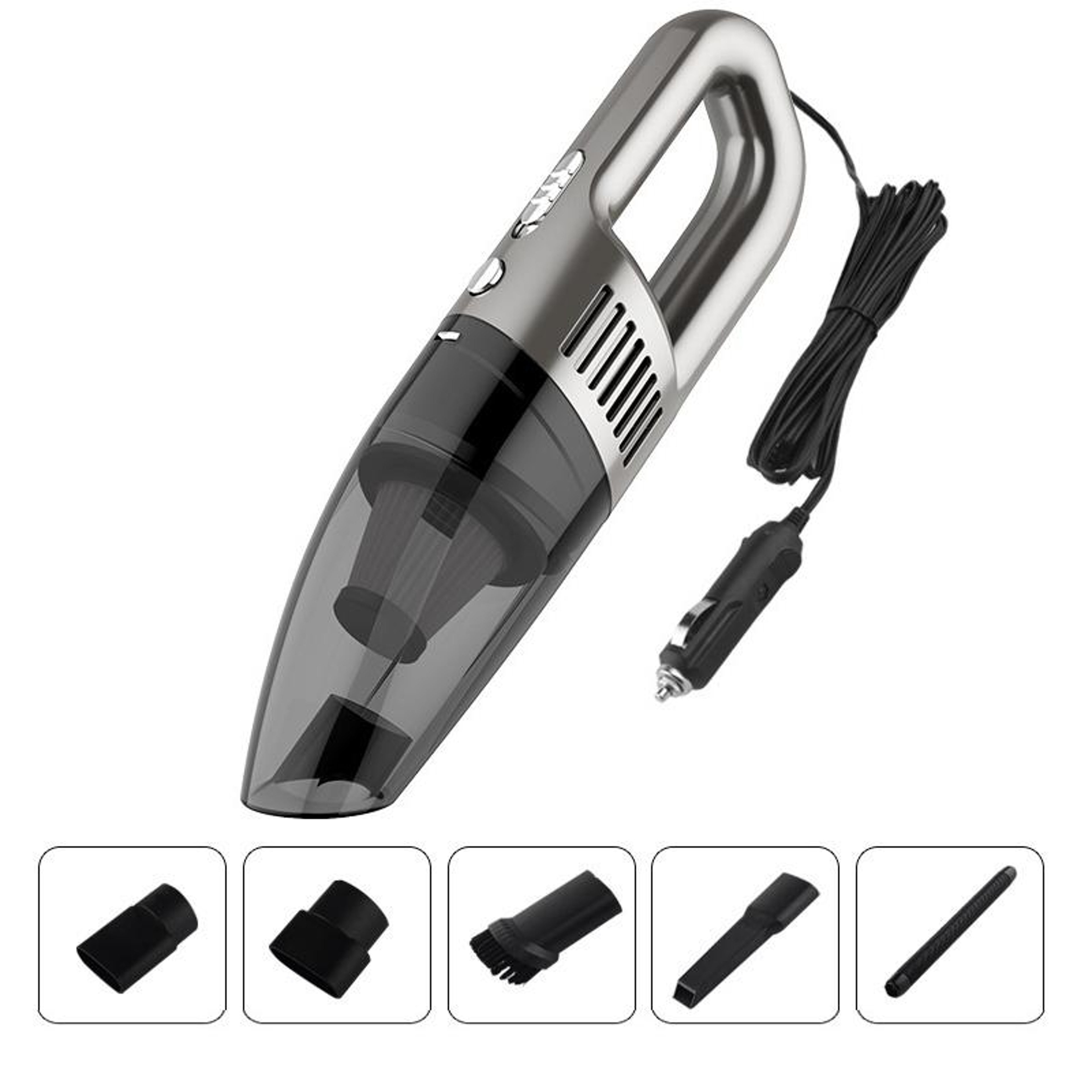 Portable Car Vacuum Cleaner High Power Handheld Vacuum With Wired Strong Suction 7