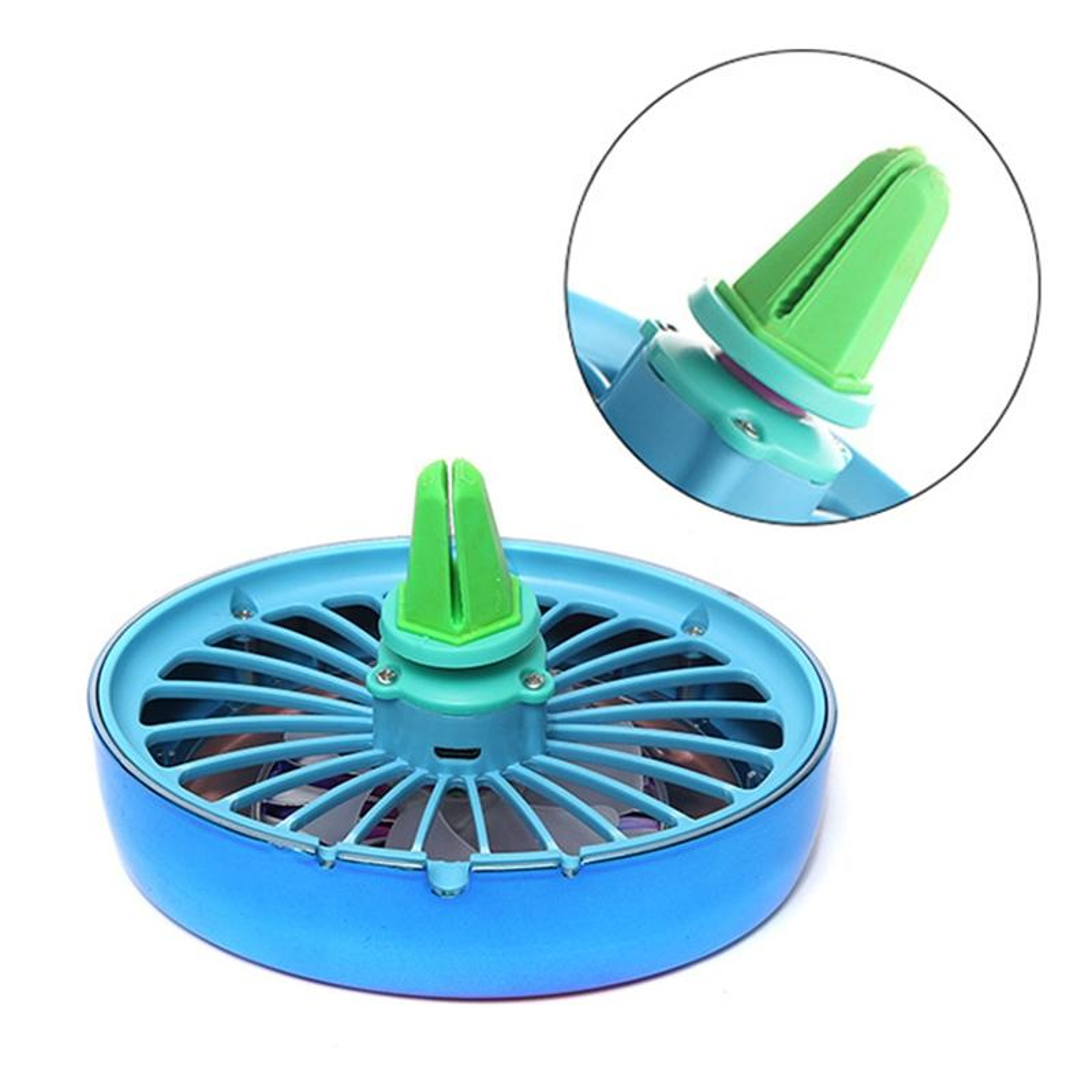 USB Car Vent Fan with LED Light Portable Car Cooling Fan for Car Air Vent – view 4