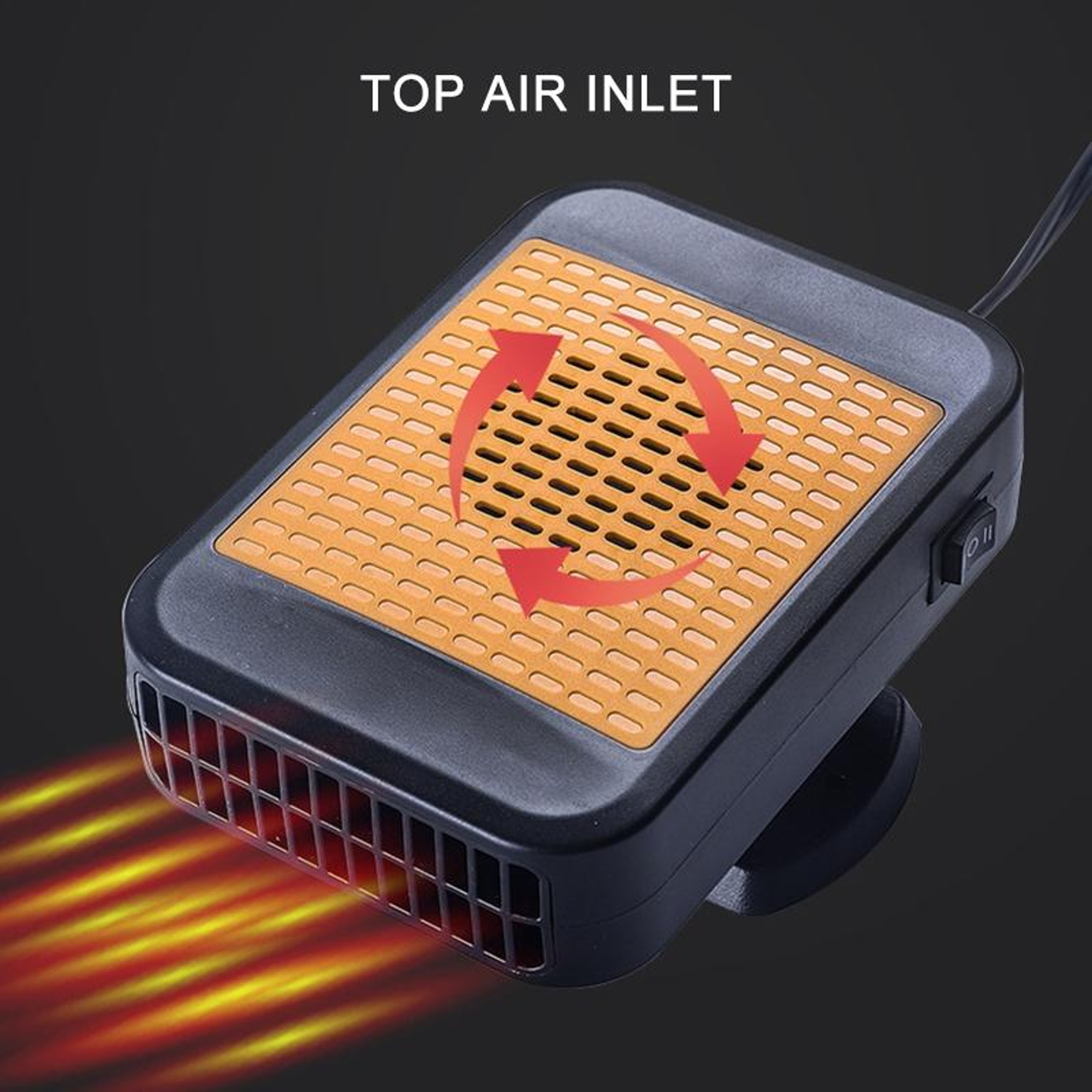 Car Heater Windshield Defroster Portable Car Demister With Degree Adjustable Airflow 1