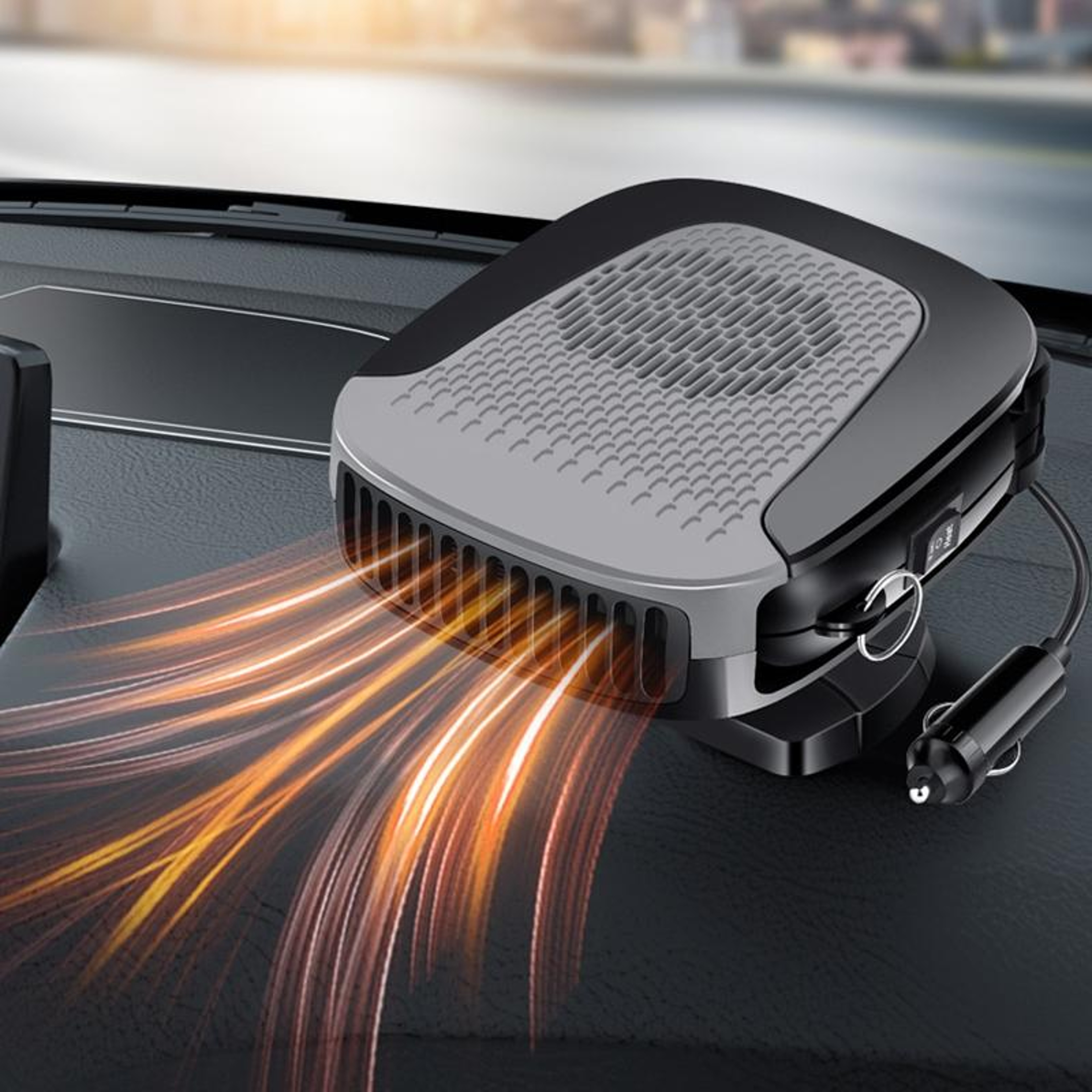 Car Heater Windshield Defroster Portable Car Demister With Degree Adjustable Airflow 5