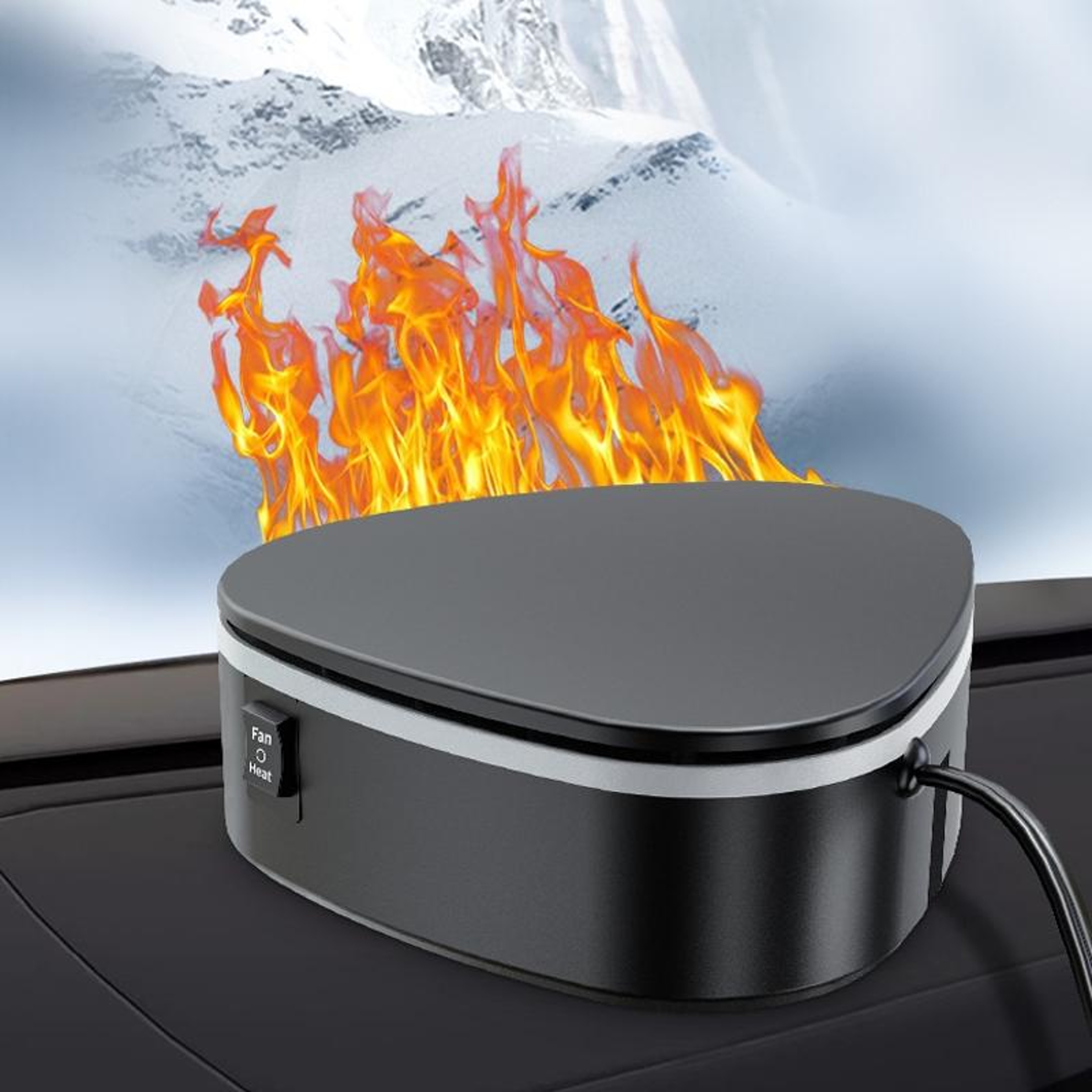 Car Heater Windshield Defroster Portable Car Defogger With Adjustable Base 1