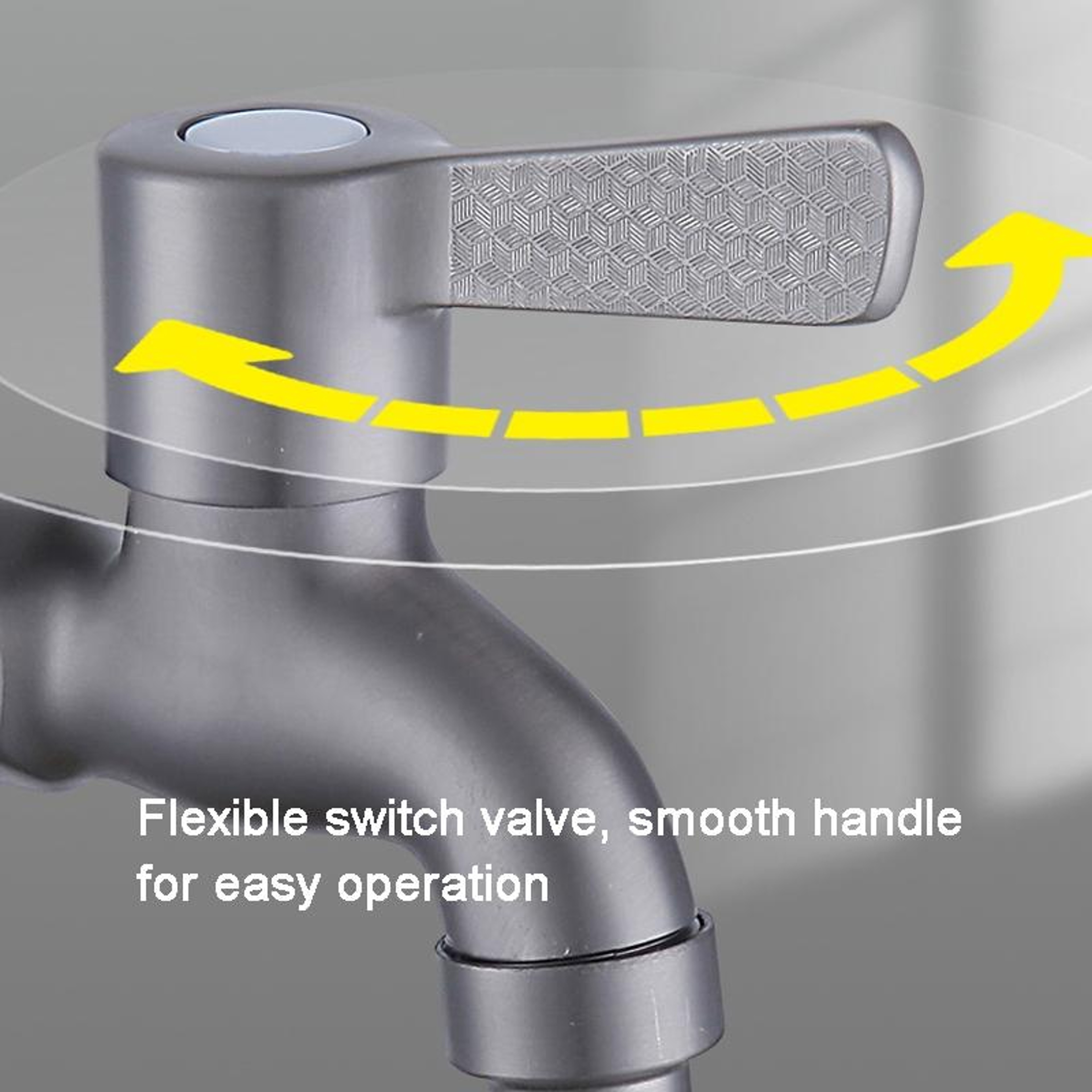 Premium Stainless Steel Bib Tap Wall Mounted Washing Machine Tap for Bathroom Utility Sink – view 4