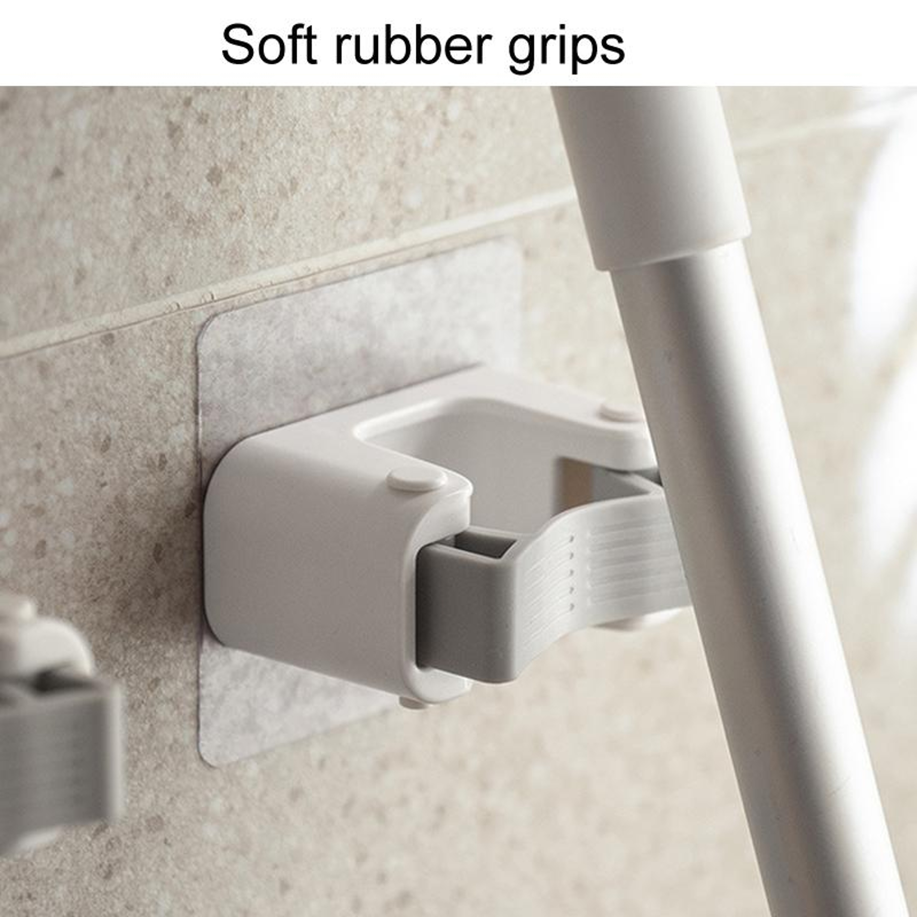 Self Adhesive Wall Mounted Broom Holder And Mop Holder No Drill Cleaning Tool Organizer Clip 4
