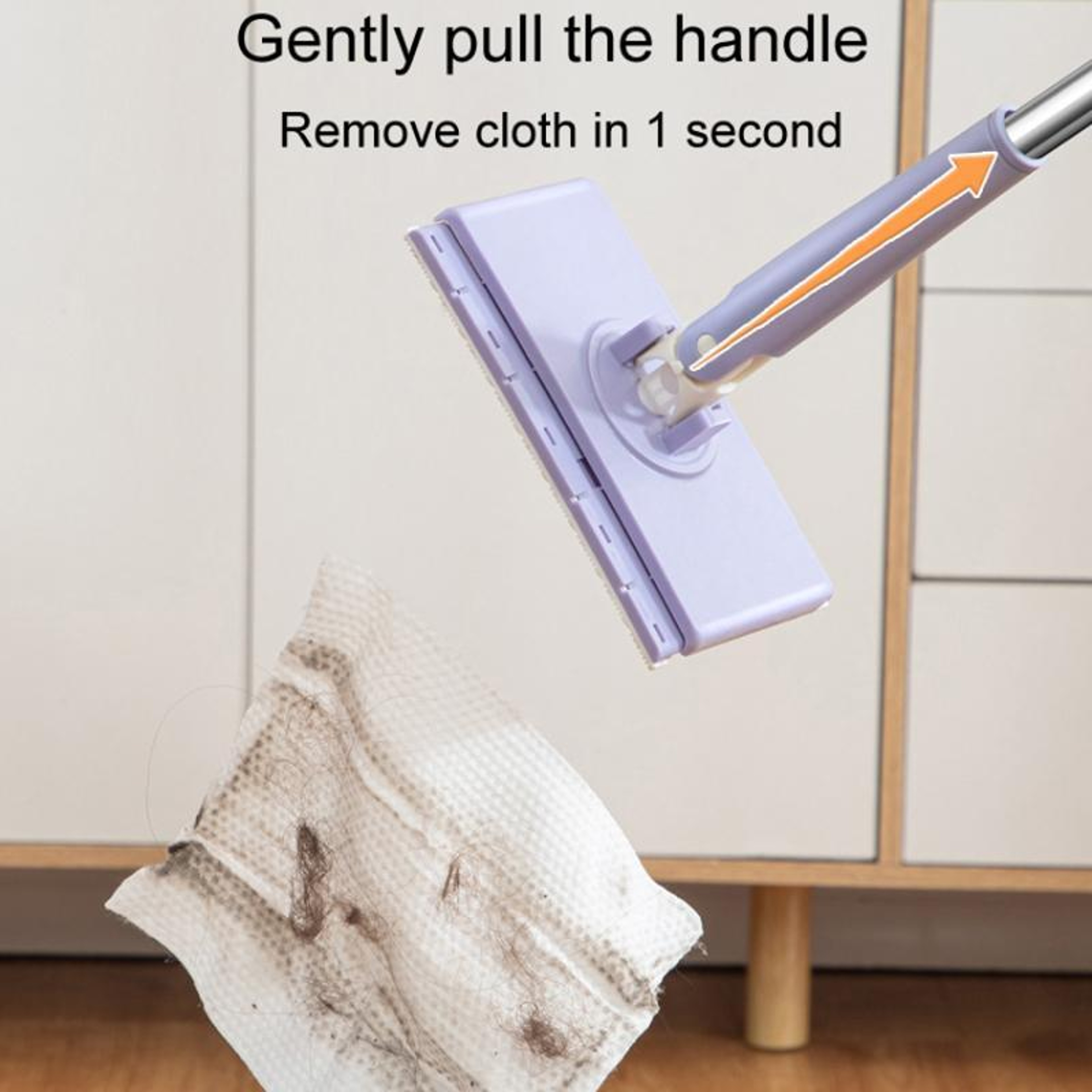 Hands Free Mini Floor Mop with Automatic Cloth Change 360 Degree Swivel Cleaning Head – view 9