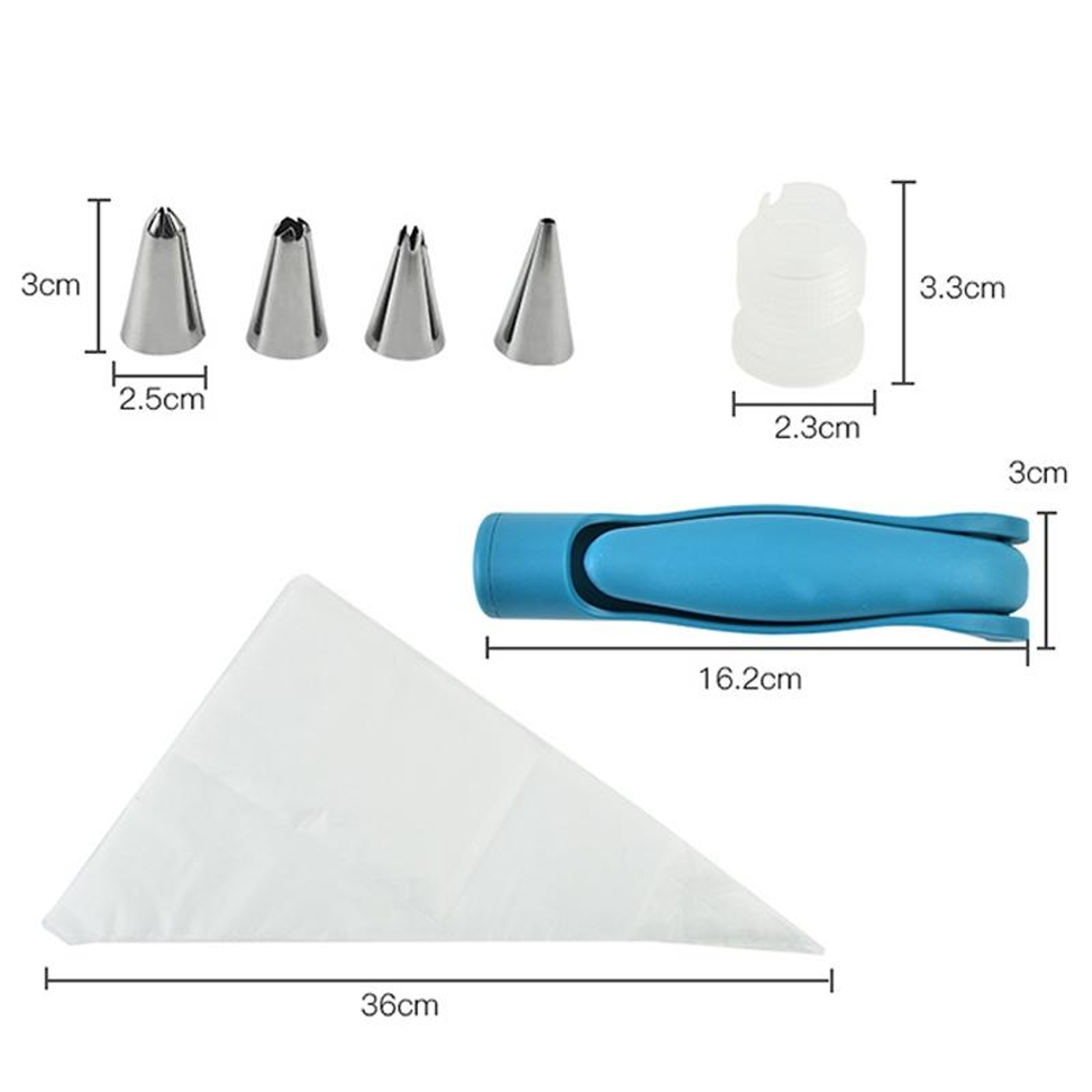 DIY Cake Decorating Pen Kit With Nozzles Reusable Baking Tool For Cakes Cookies And Cupcakes 4