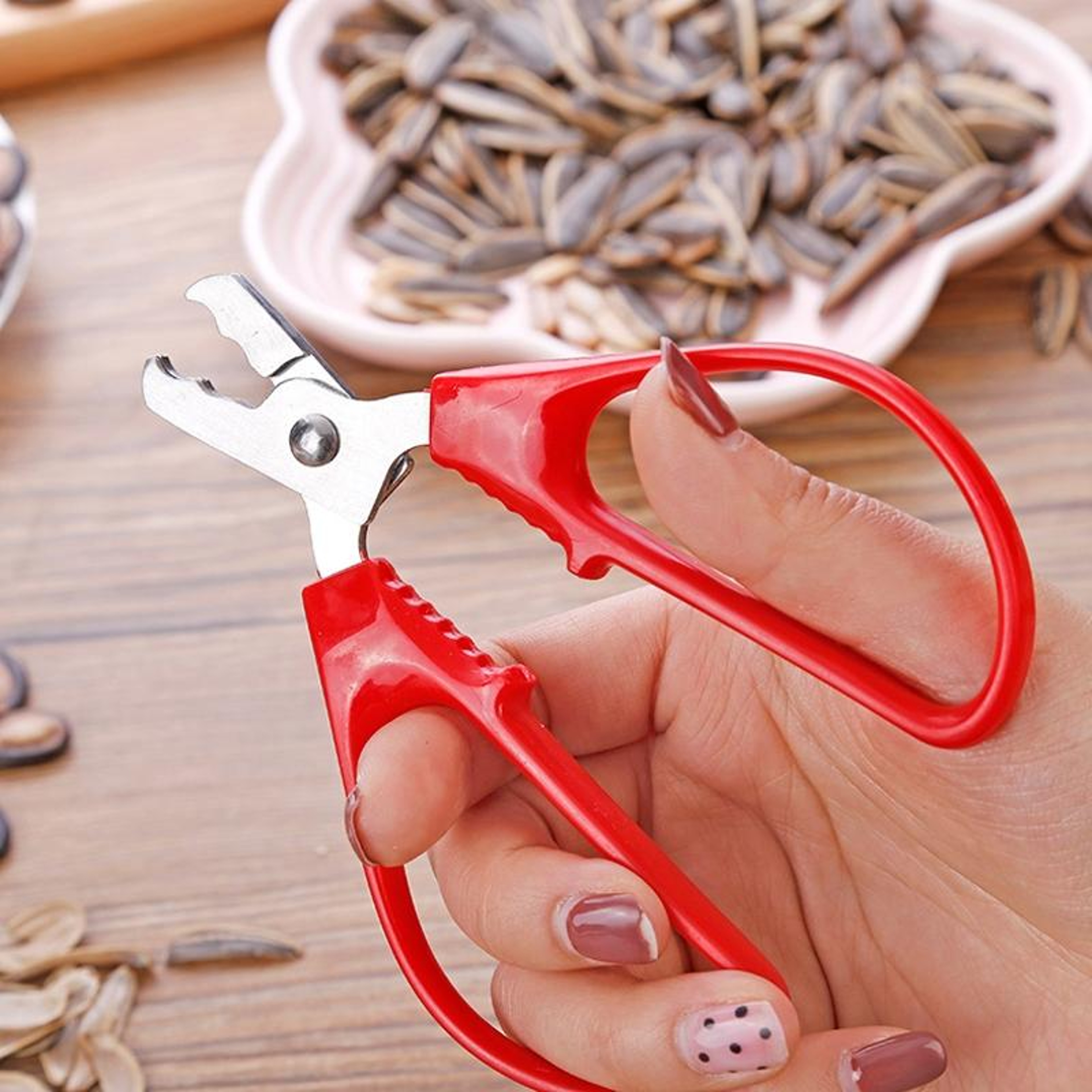 Stainless Steel Peanut Sheller Nut Cracker Tool for Pine Nuts Melon Seeds and Small Nuts – view 5