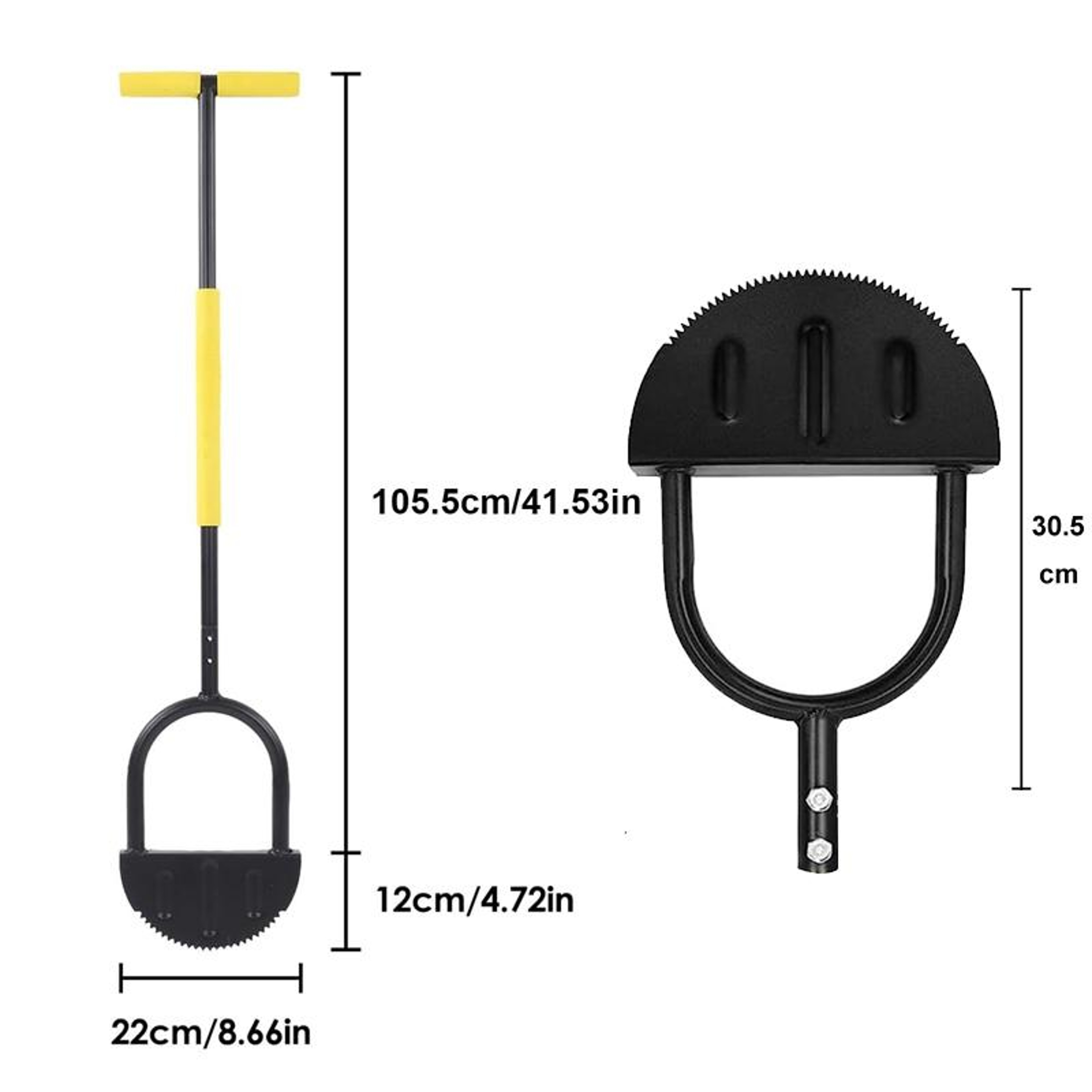 Manual Lawn Edger Garden Edging Shovel with Sharpened V Edge for Clean Lawn Borders – view 3