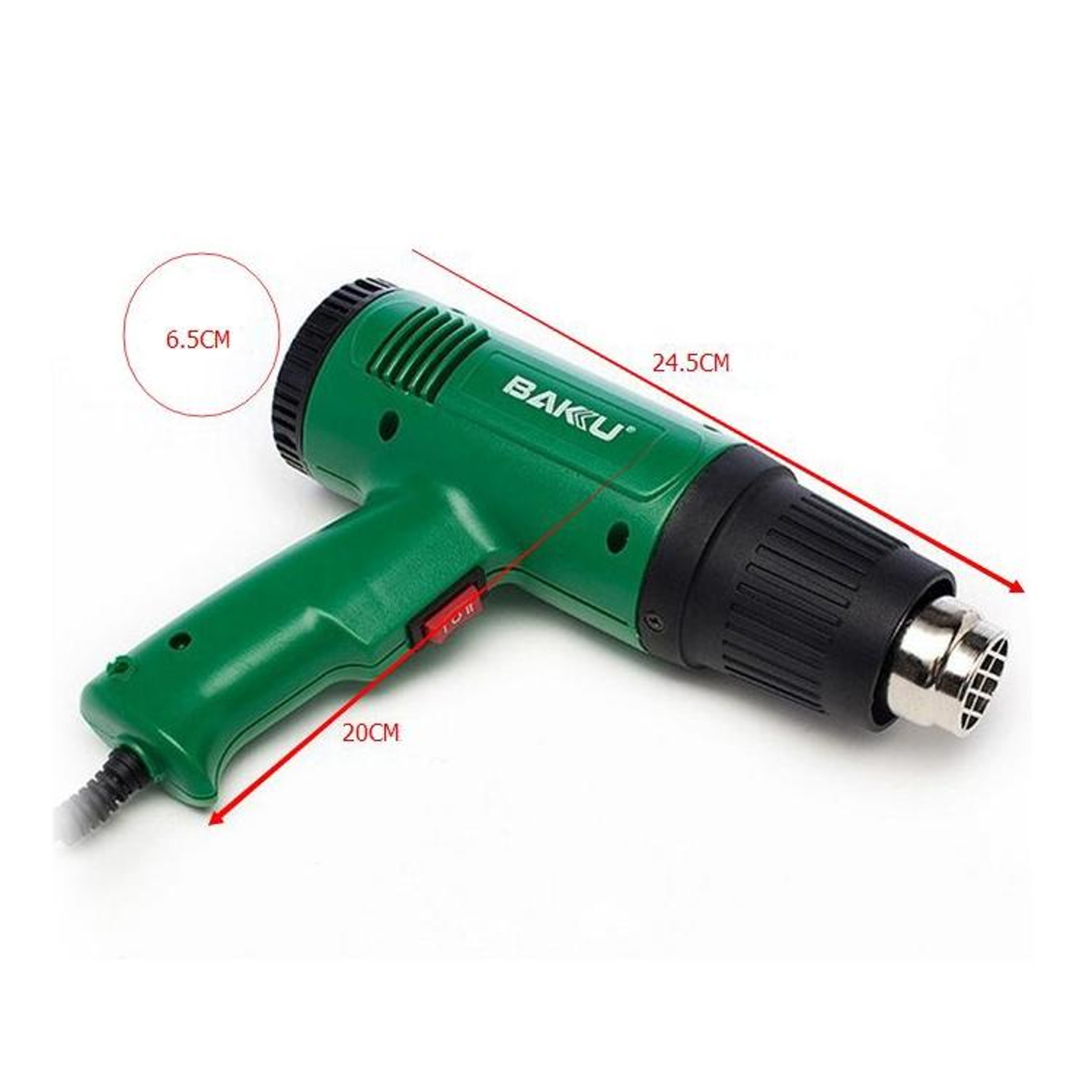 Heat Gun Adjustable Hot Air Gun For DIY Electronics Crafts AC US Plug 5