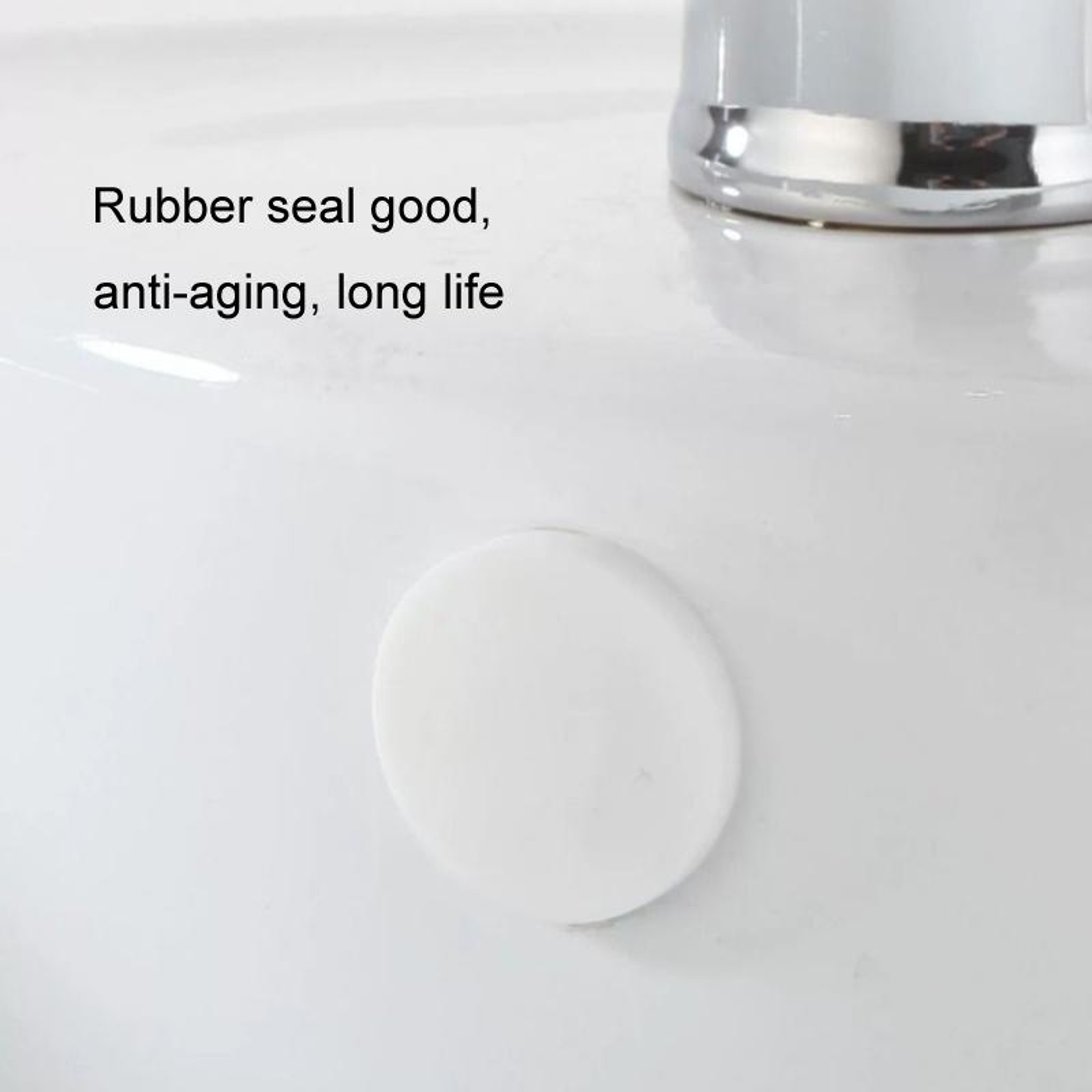 Wash Basin Overflow Plug Universal Sink Overflow Hole Cover Push Fit Caps – view 5