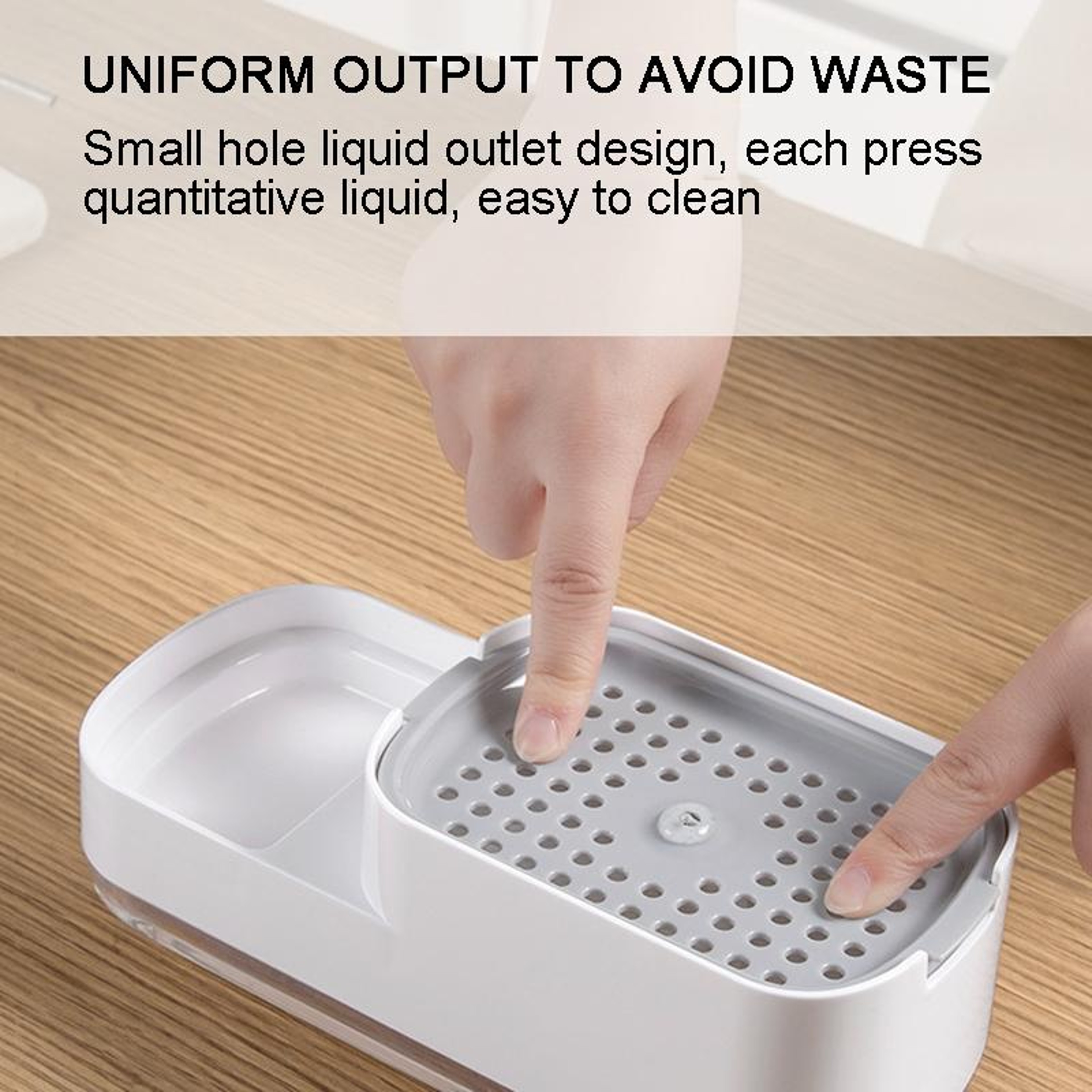 Automatic Kitchen Soap Dispenser With Sponge Holder Countertop Sink Organizer For Easy Dishwashing 3