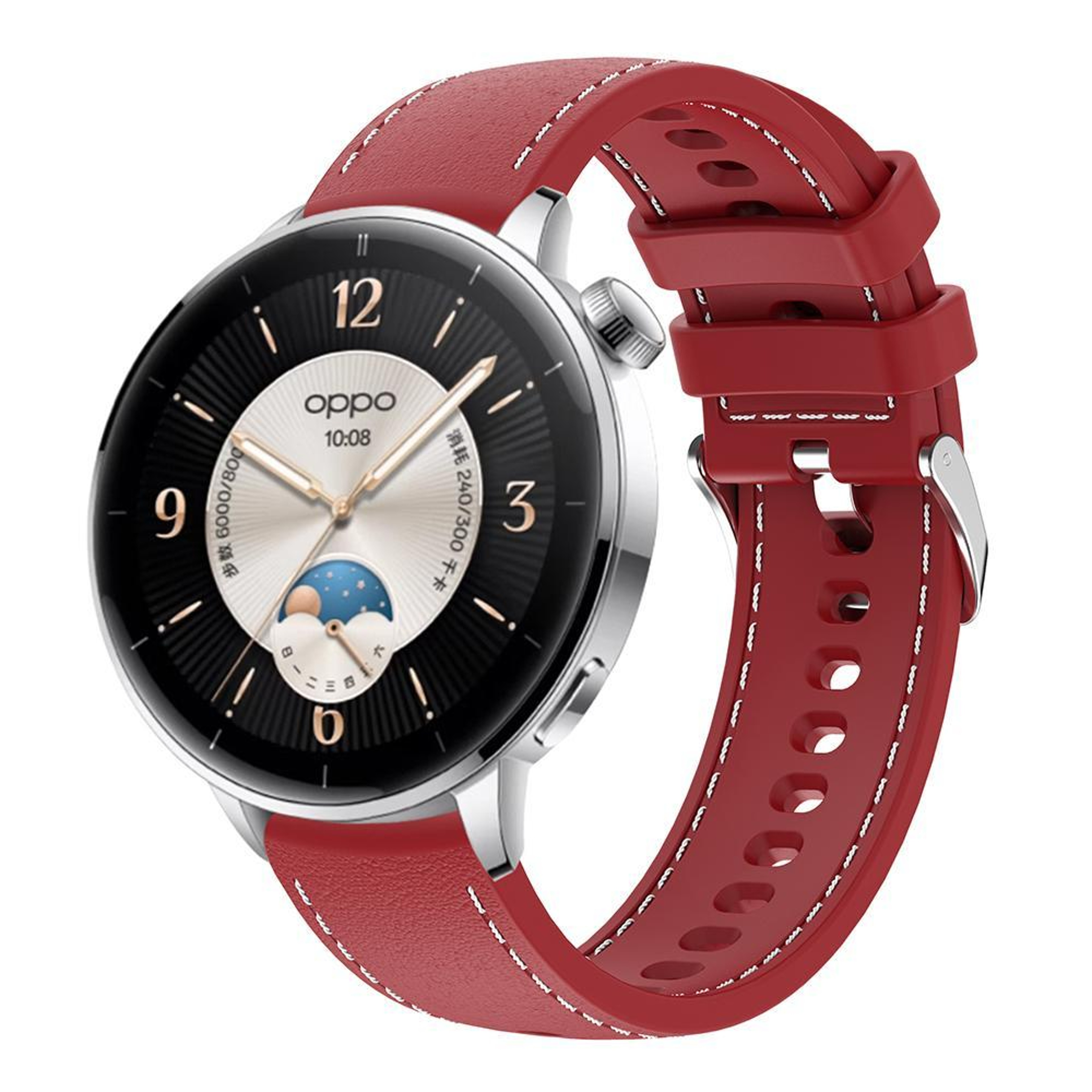 Stitched Silicone Watch Band Soft Waterproof Replacement Watch Strap For Men And Women 9