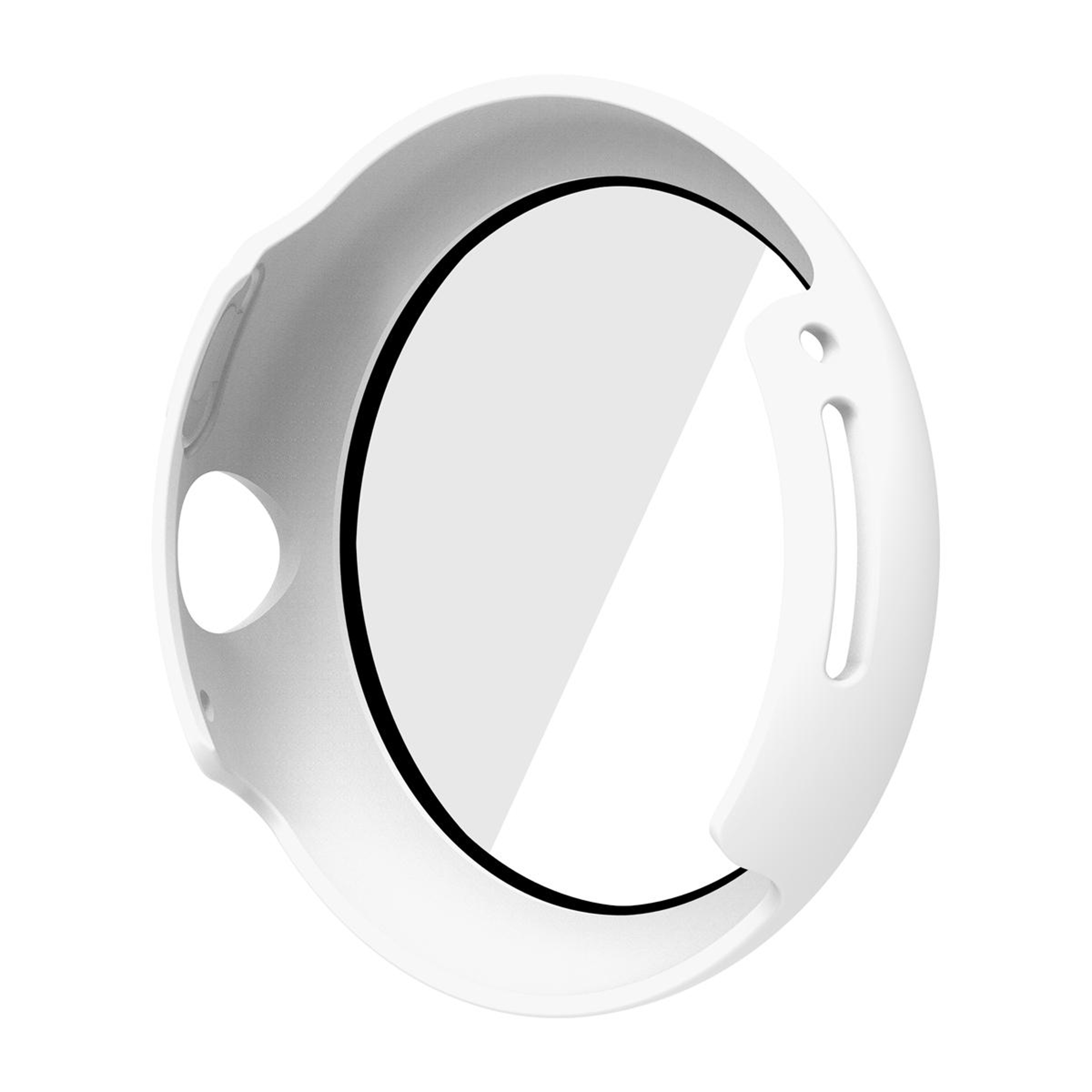 Google Pixel Watch Case with Tempered Glass Screen Protector Frosted PC Protective Cover – view 3