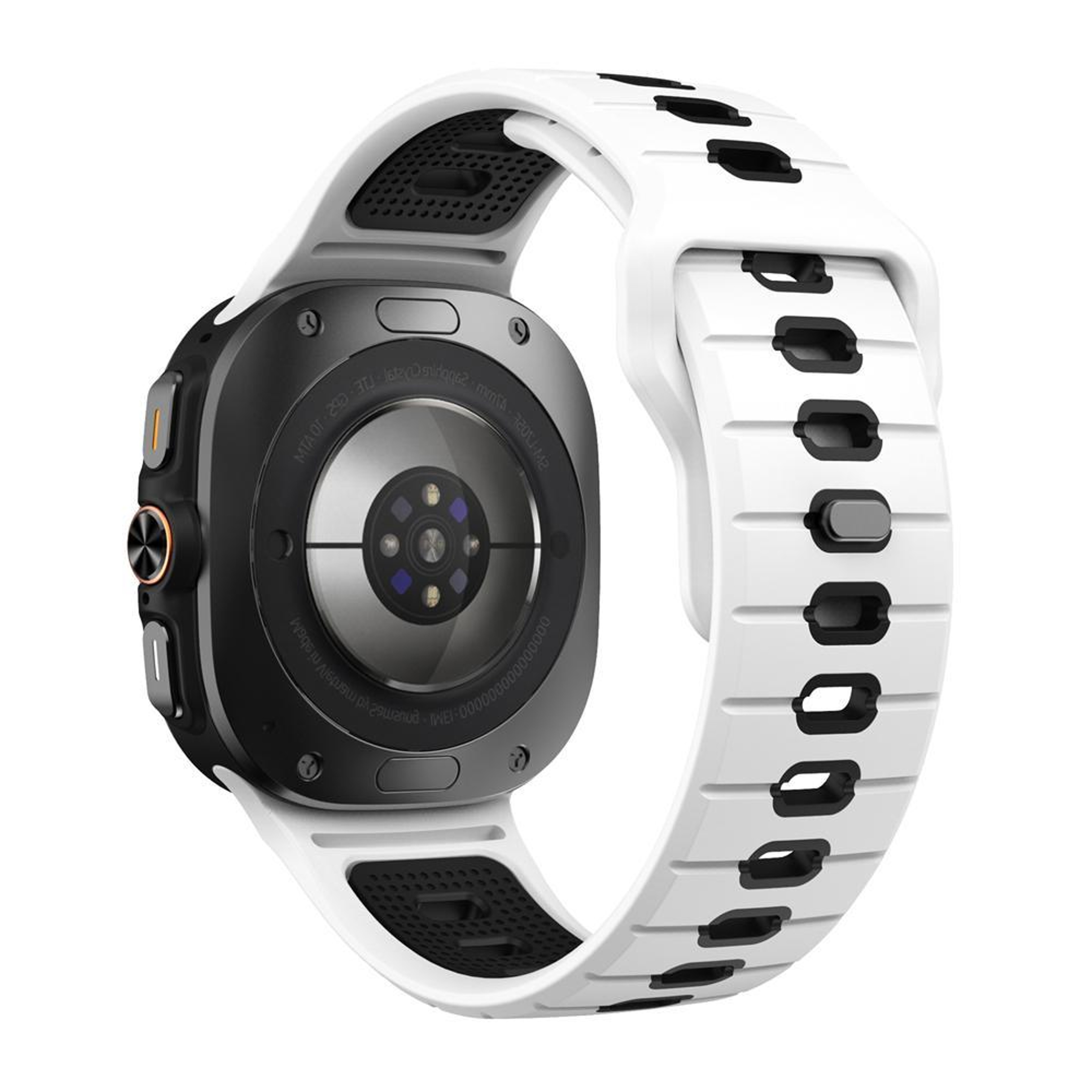 Samsung Galaxy Watch Ultra Silicone Sport Band with Reverse Buckle and Striped Design – view 2