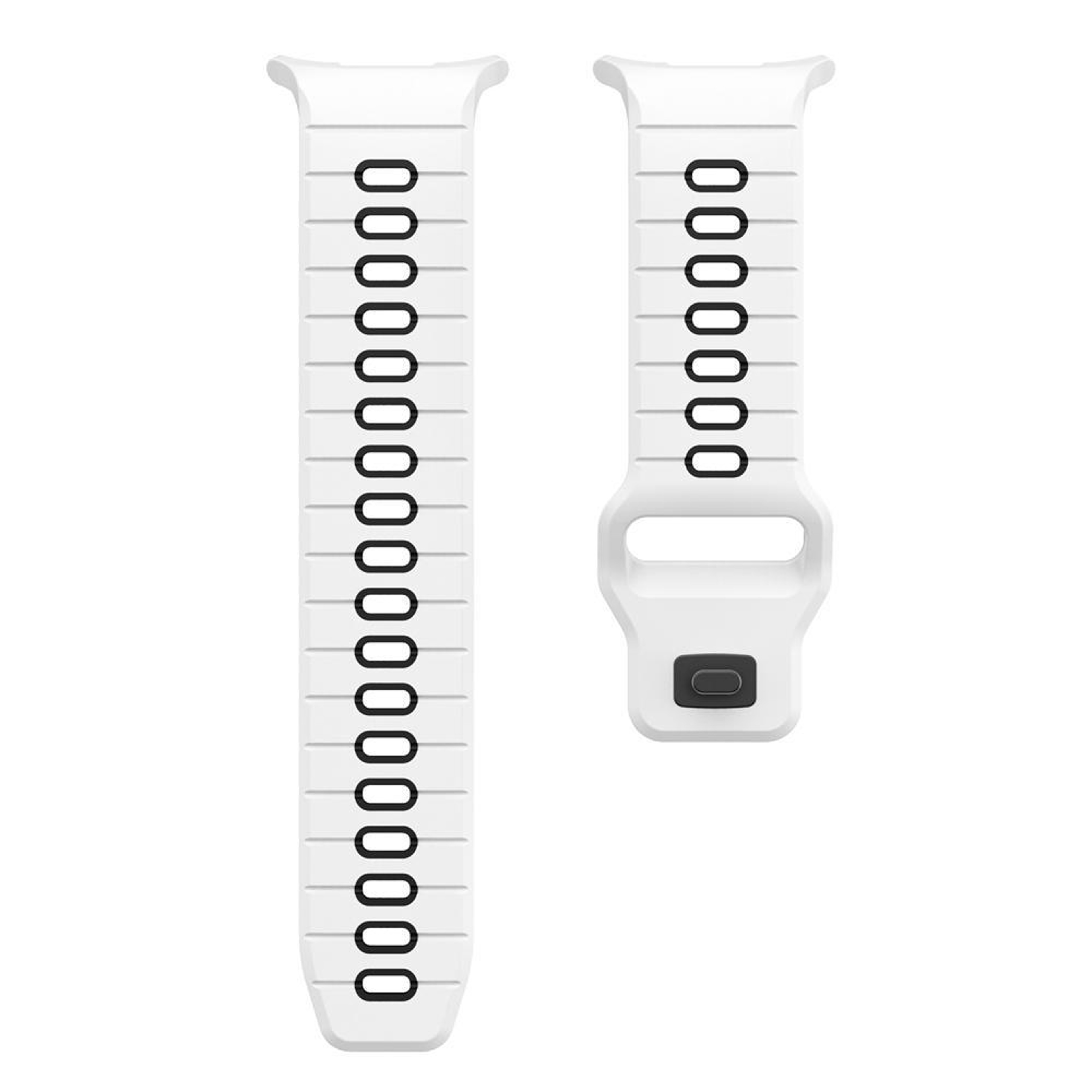 Samsung Galaxy Watch Ultra Silicone Sport Band with Reverse Buckle and Striped Design – view 5